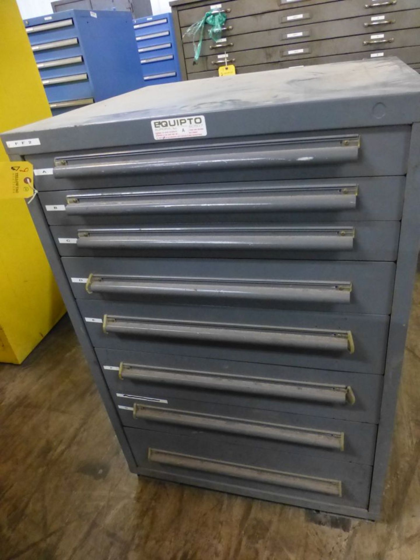 EquipTo 8-Drawer Cabinet - 30"W x 27-1/2"L x 44"H; Tag: 218682