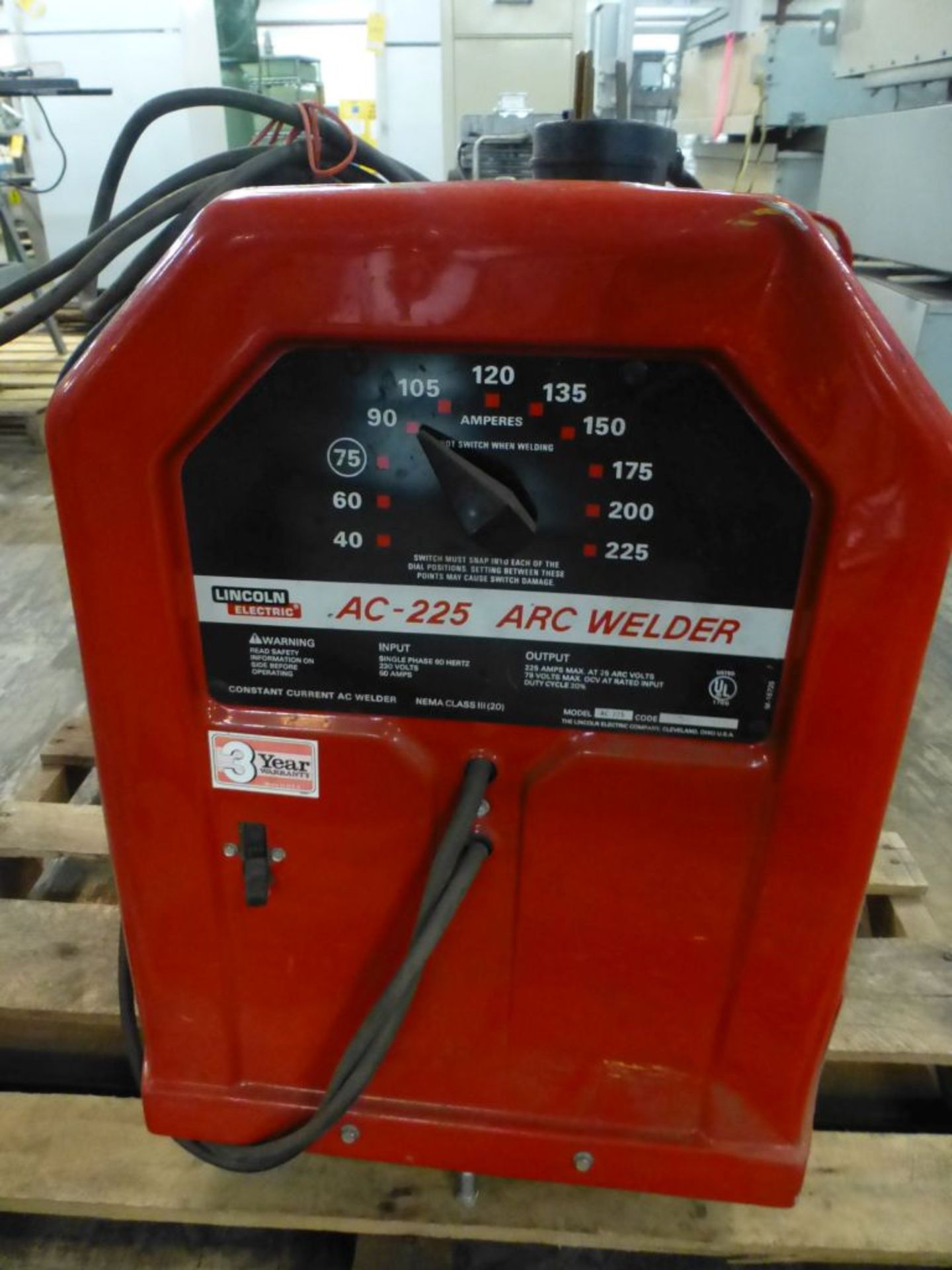 Lincoln AC-225 Arc Welder - 220V Single Phase; Tag: 218512 - Image 7 of 7