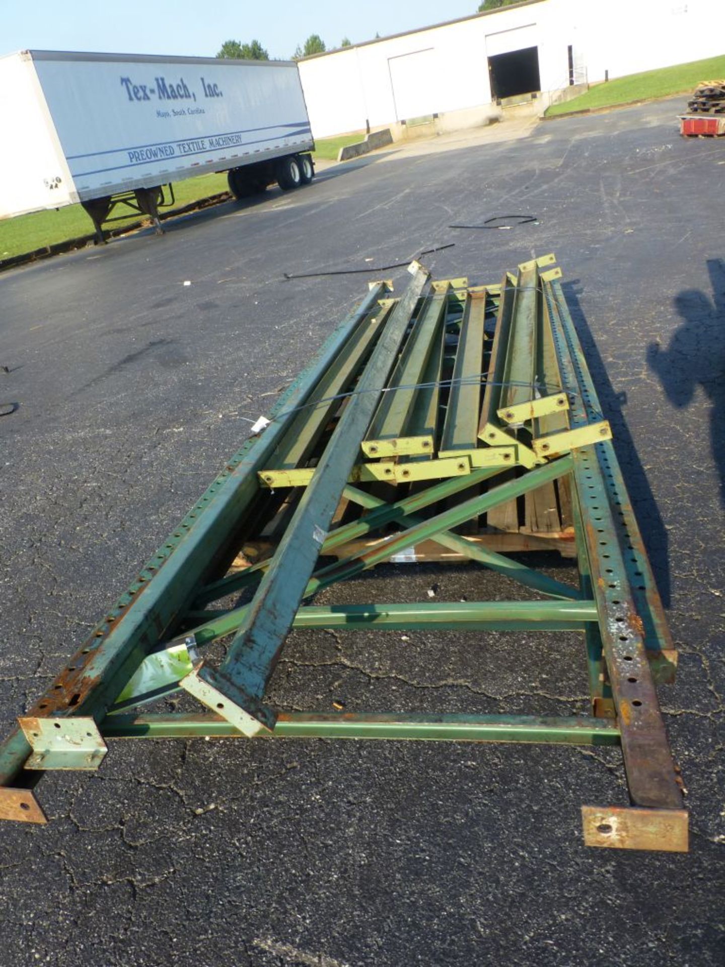 Lot of (13) Assorted Pallet Racking - (3) Upright 137" x 44"; (2) Beams 12'; (8) Beams 87"; Tag: - Image 2 of 4