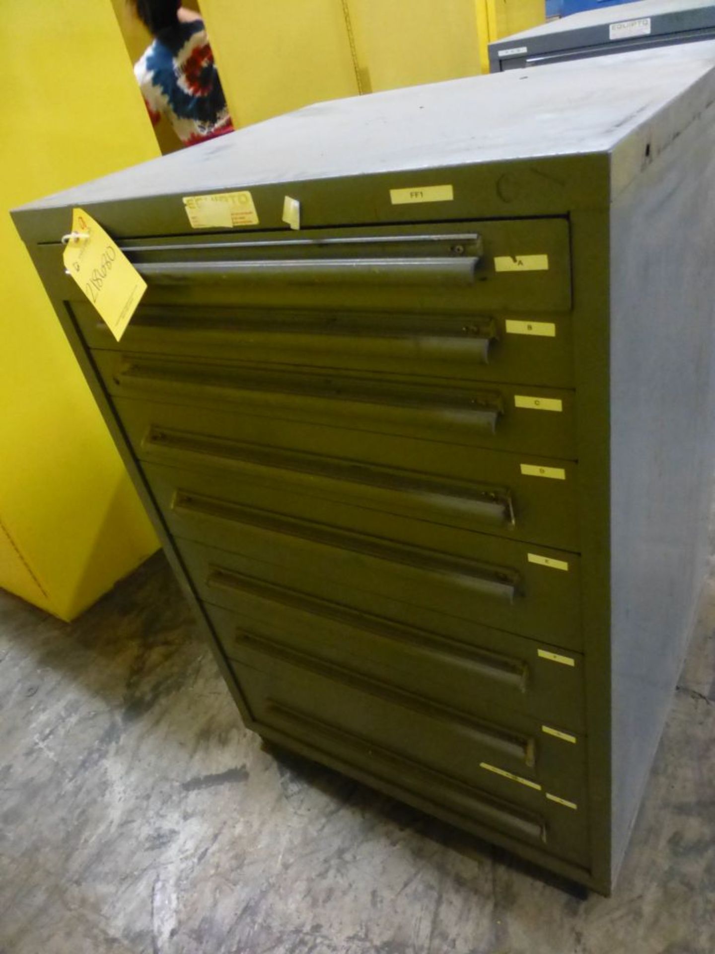 EquipTo 8-Drawer Cabinet - 30"W x 27-1/2"L x 44"H; Tag: 218680