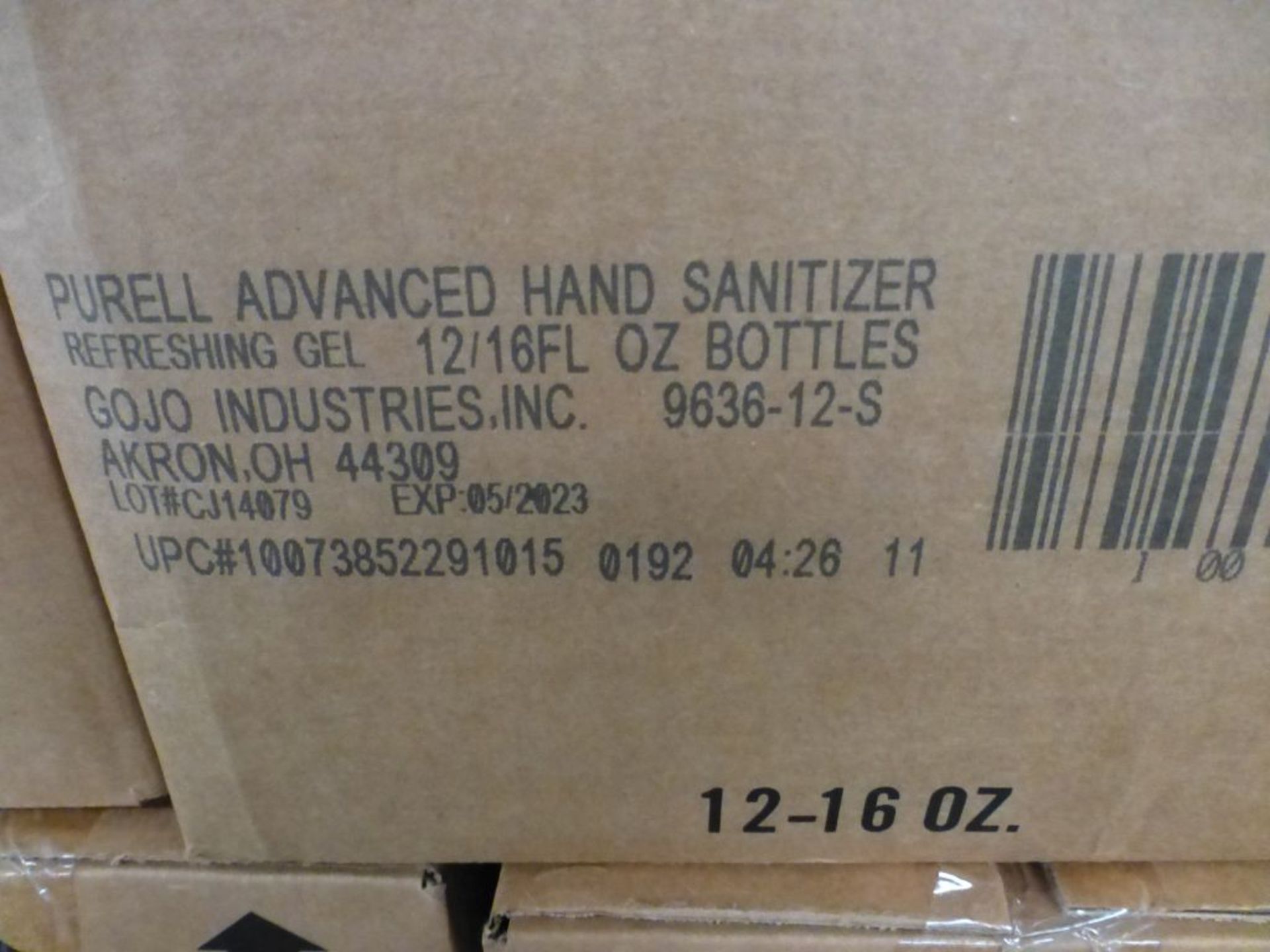 Lot of (540) 16 oz. Bottles of Purrell Advanced Emergency Response Gel Hand Sanitizer - Part No. - Image 5 of 7