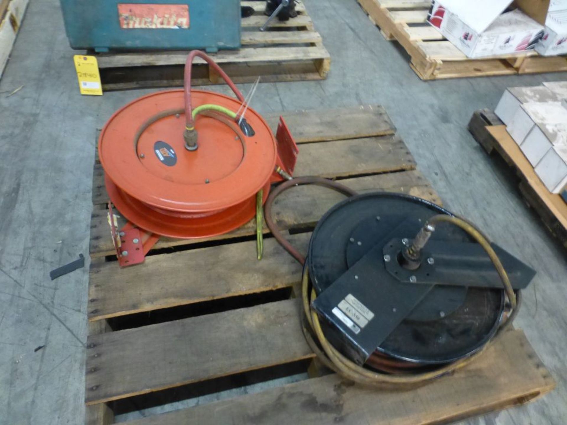 Lot of (2) Assorted Air Hose Reels - (1) ATD Part No. ATD-31166; (1) Hosetract Model No. IC-350;