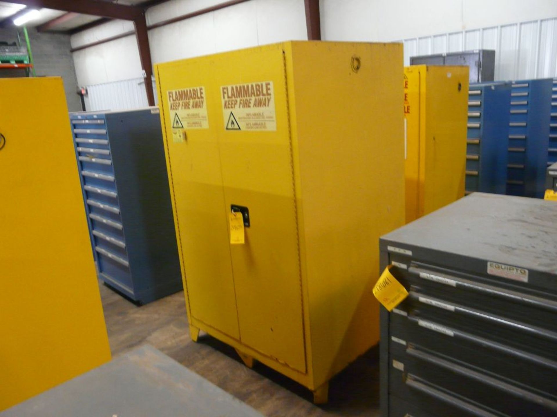 Eagle Tower Flammable Storage Cabinet - Model No. 9010LEGS; 34" x 34" x 65"; 90-Gallon Capacity; 4- - Image 2 of 4