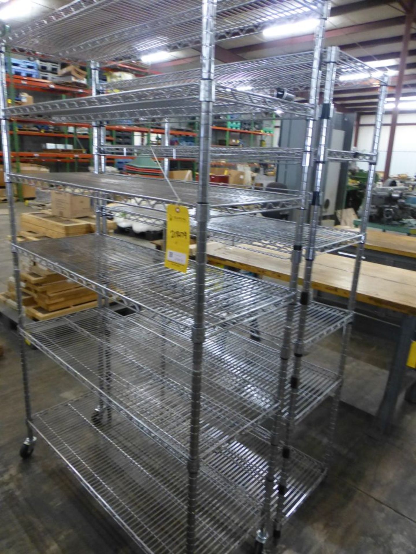 Lot of (2) Rolling Wire Racks - Tag: 218479