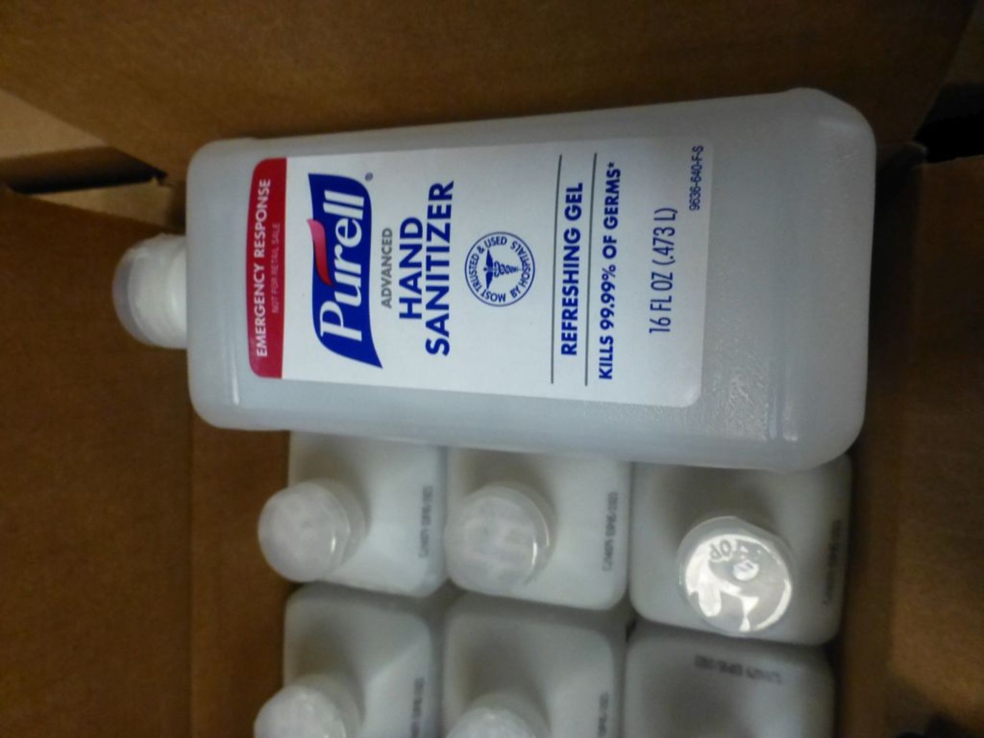 Lot of (1740) 16 oz. Bottles of Purrell Advanced Emergency Response Gel Hand Sanitizer - Part No. - Image 7 of 7