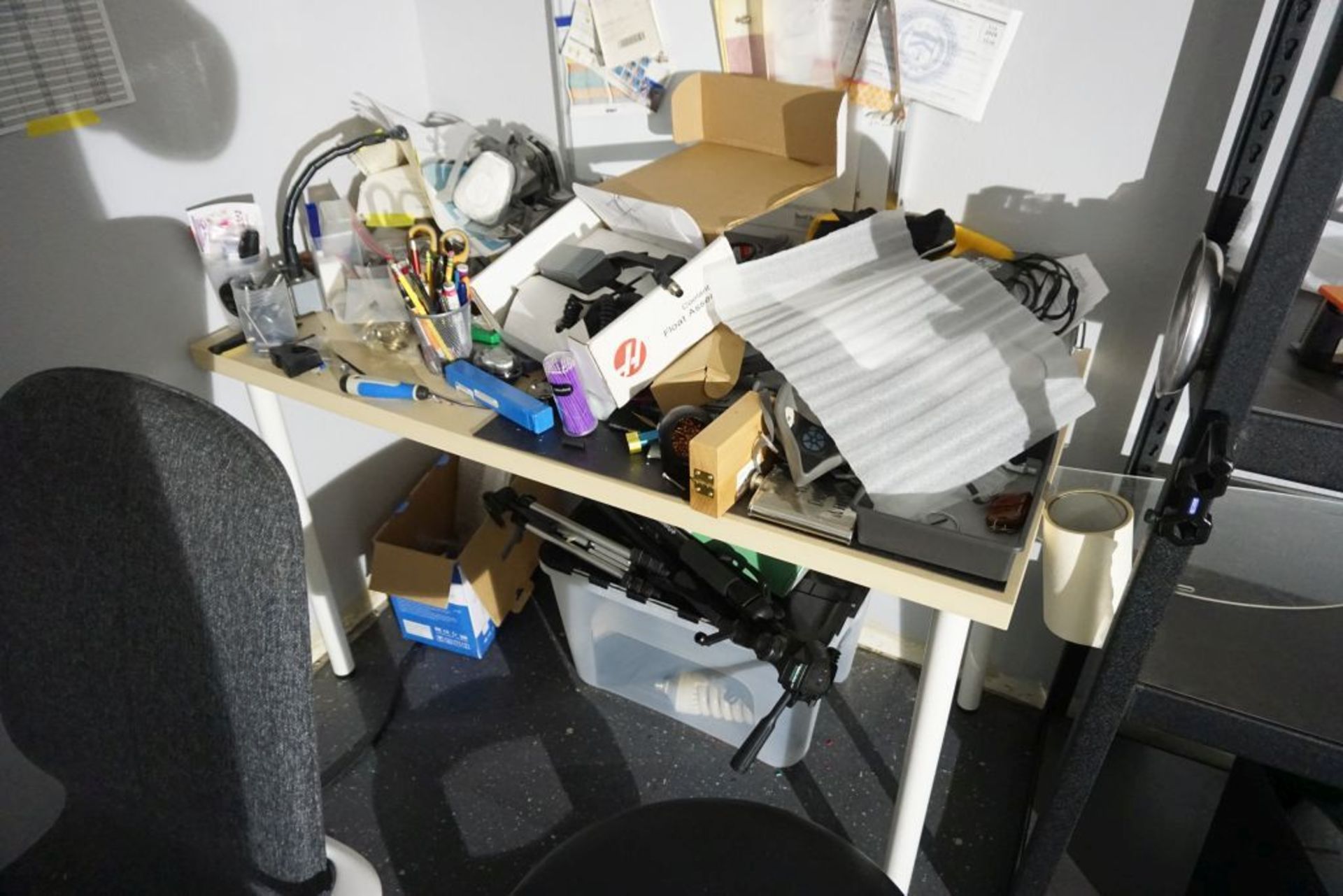 Lot of Room Contents|Includes: Workbench, Routers, Cabinets, Tripod, Office Supplies; Tag: 221190 - Image 7 of 16