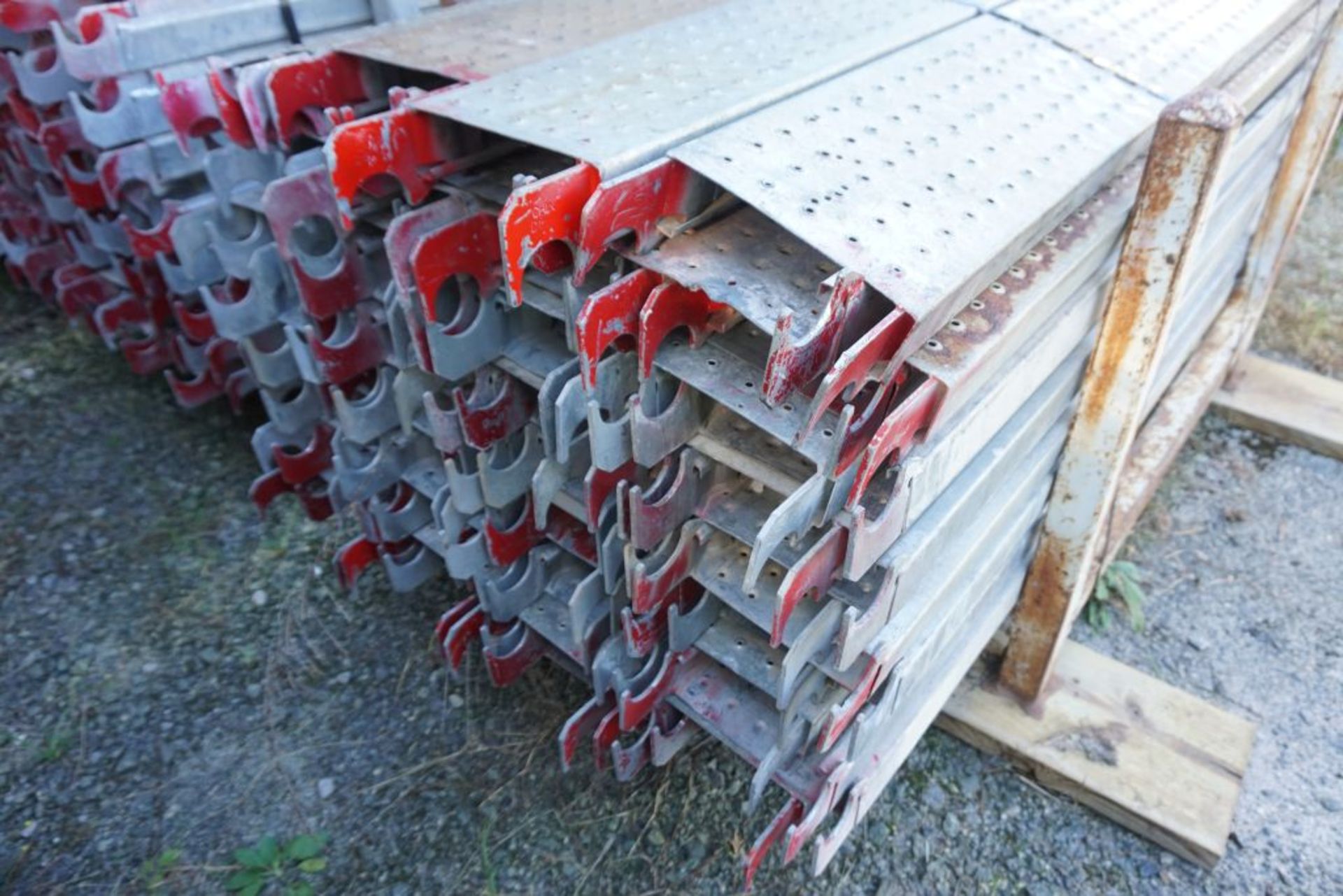 Lot of (256) 7' Steel Plank - 9" Wide - Bay Length 84" (2.13M); Type: WBSSP7 - (4) Racks Per Lot - - Image 10 of 12