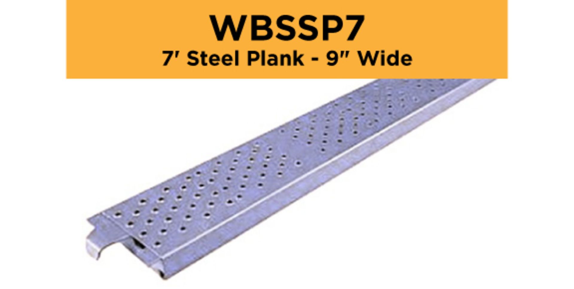 Lot of (256) 7' Steel Plank - 9" Wide - Bay Length 84" (2.13M); Type: WBSSP7 - (4) Racks Per Lot -