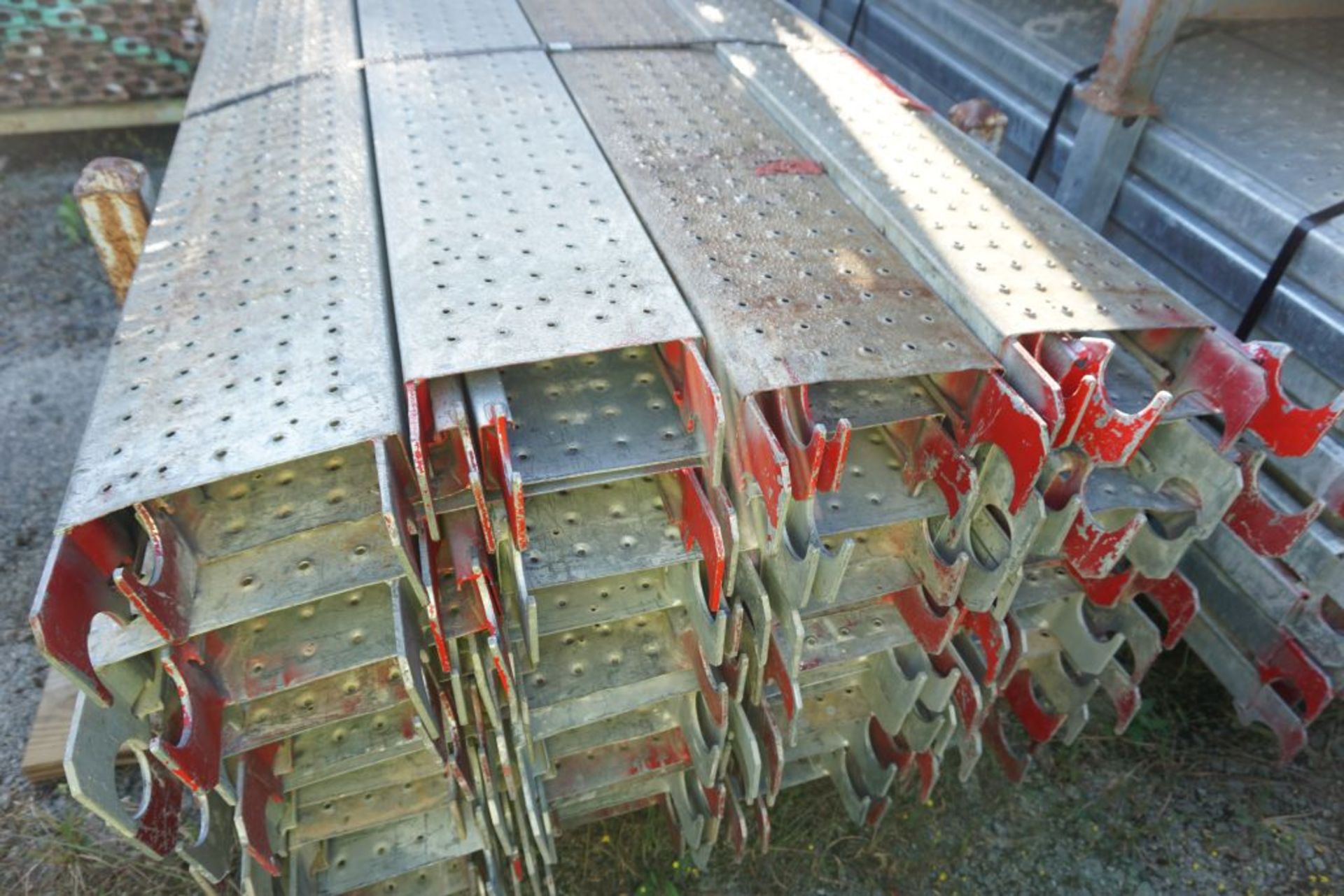 Lot of (256) 7' Steel Plank - 9" Wide - Bay Length 84" (2.13M); Type: WBSSP7 - (4) Racks Per Lot - - Image 7 of 12