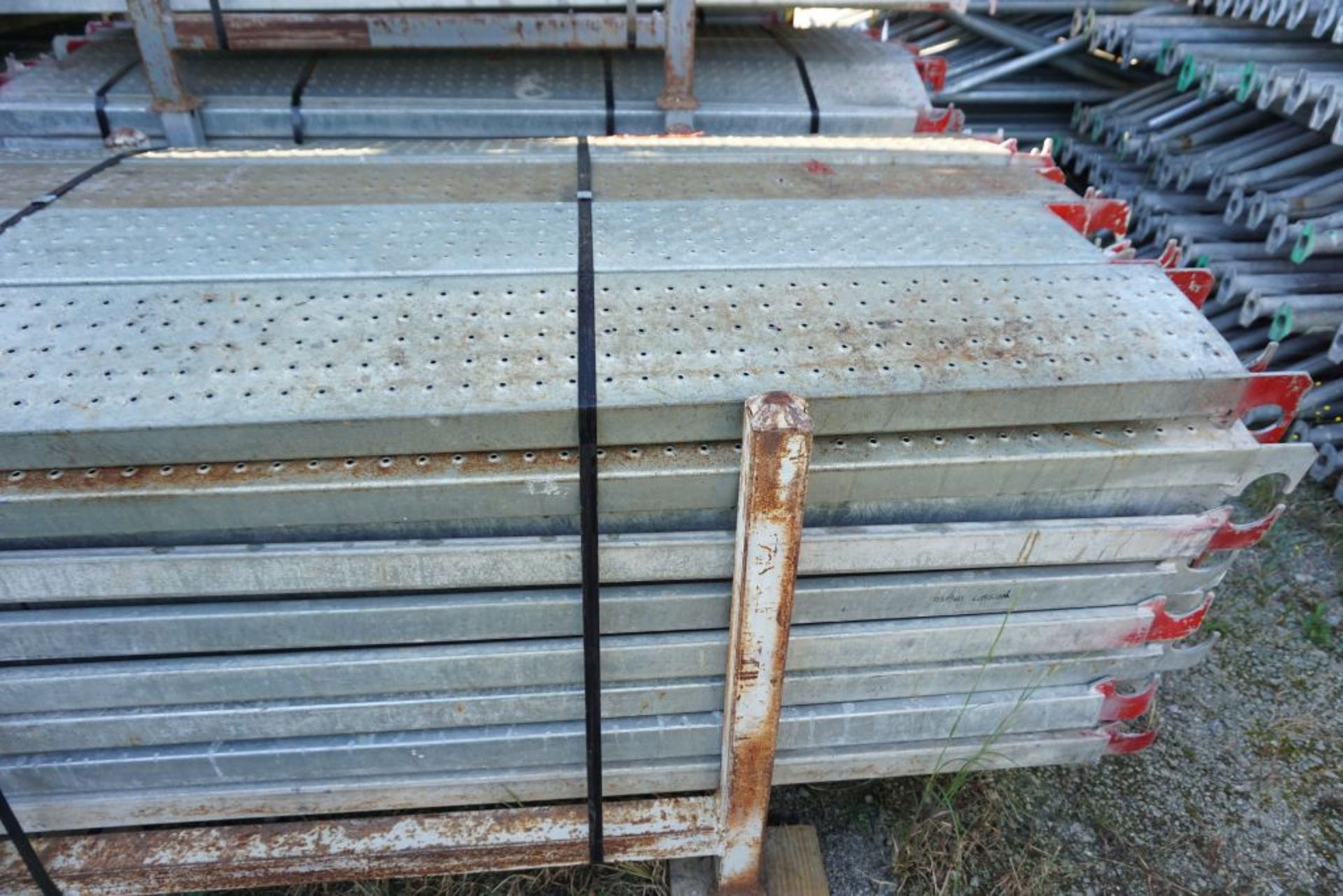 Lot of (256) 7' Steel Plank - 9" Wide - Bay Length 84" (2.13M); Type: WBSSP7 - (4) Racks Per Lot - - Image 8 of 12