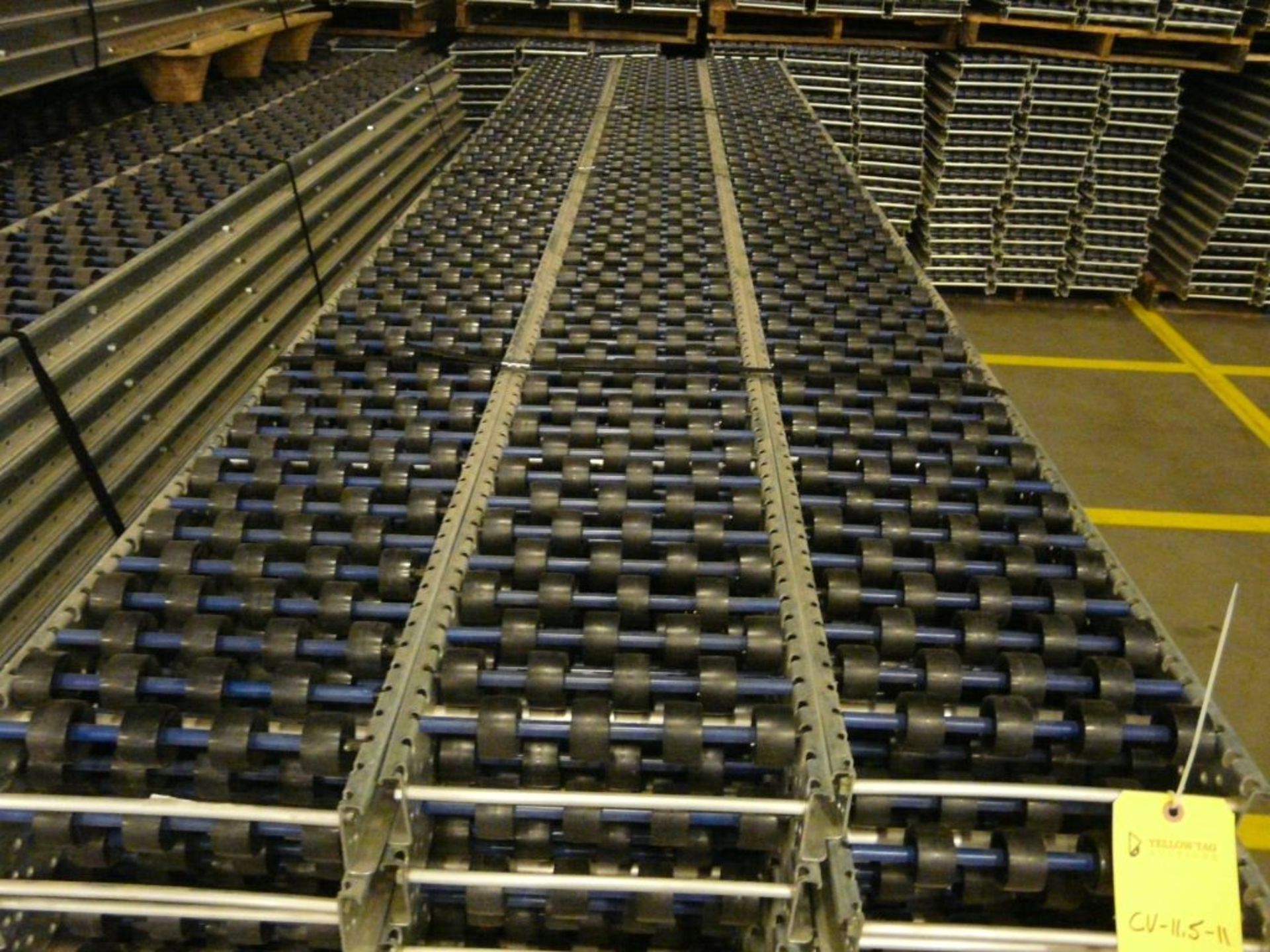 Lot of (90) SpanTrack Wheelbed Carton Flow Conveyors - 11.5'L x 11"W; Tag: 223565 - $30 Lot - Image 3 of 4