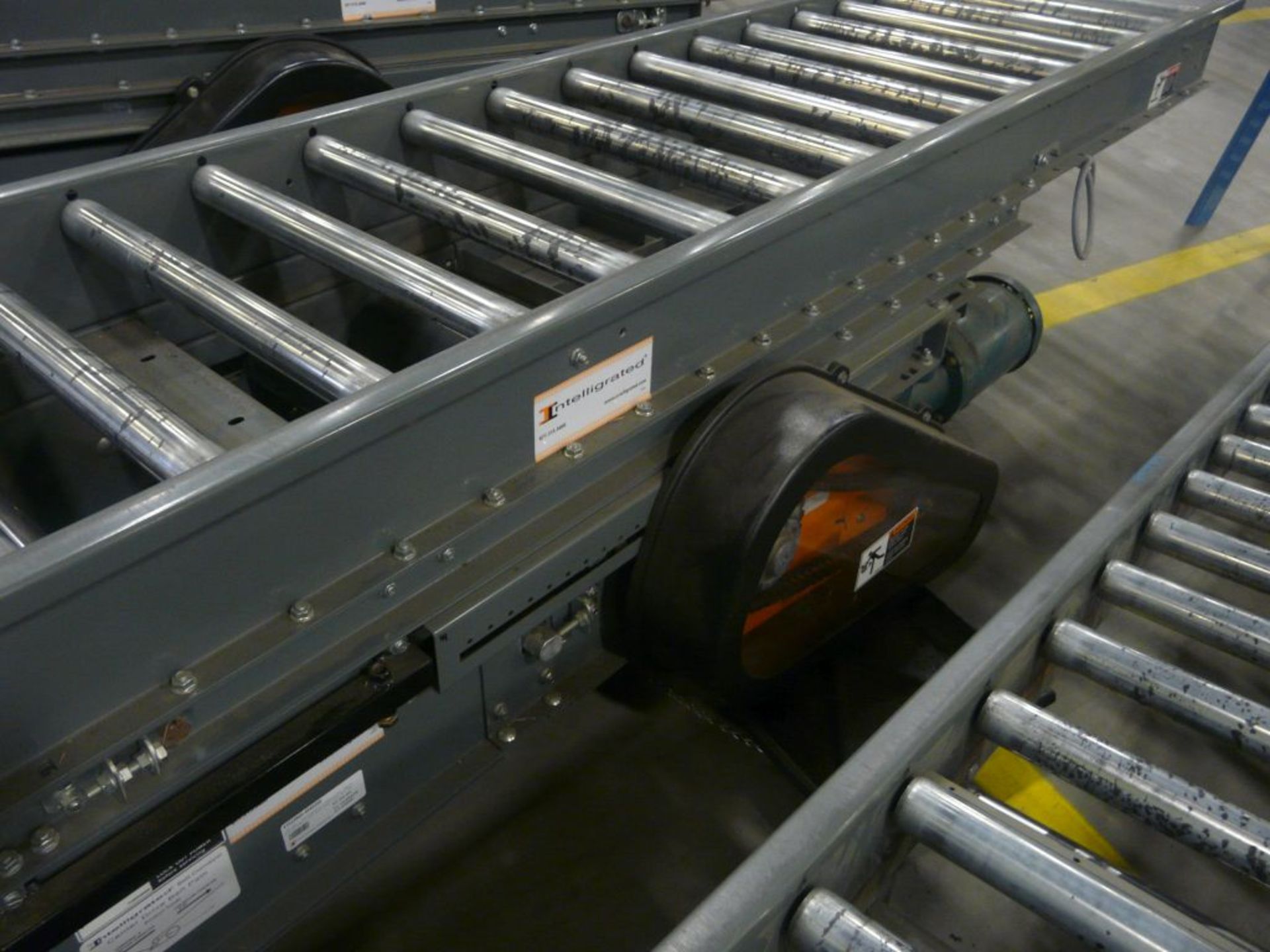 Lot of (2) 200 Belt Intermediate Conveyors w/Pulley - 12'L x 22"W; Tag: 223698 - $30 Lot Loading - Image 2 of 7