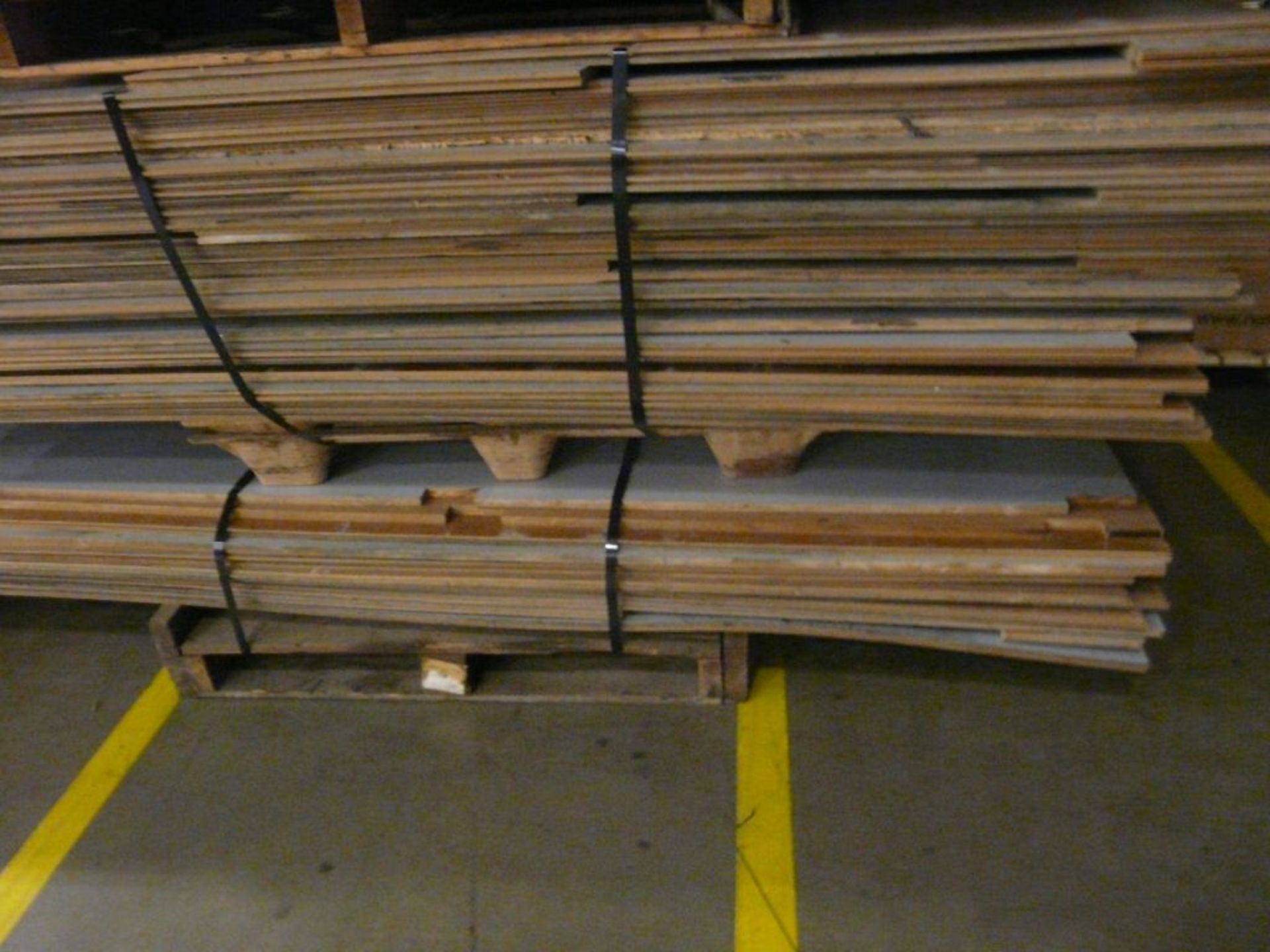 Lot of (1) Bundles of (30) Wood Floor Boards - 101" x 48"W; Tag: 223817 - $30 Lot Loading Fee - Image 3 of 3