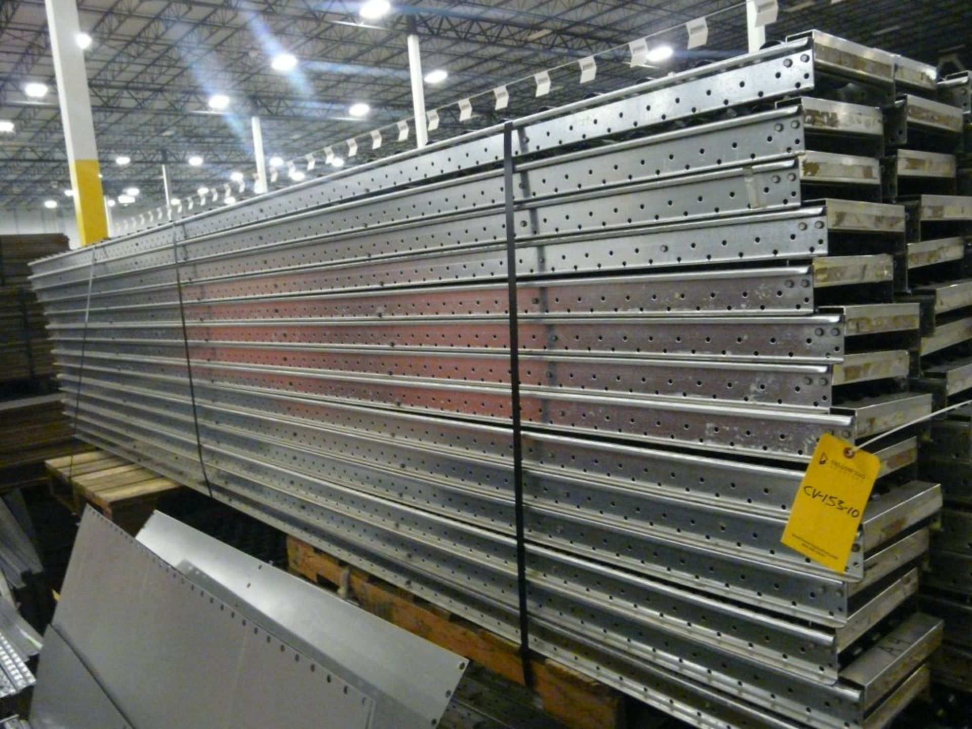 Lot of (42) SpanTrack Wheelbed Carton Flow Conveyors - 153"L x 10"W; Tag: 223727 - $30 Lot Loading