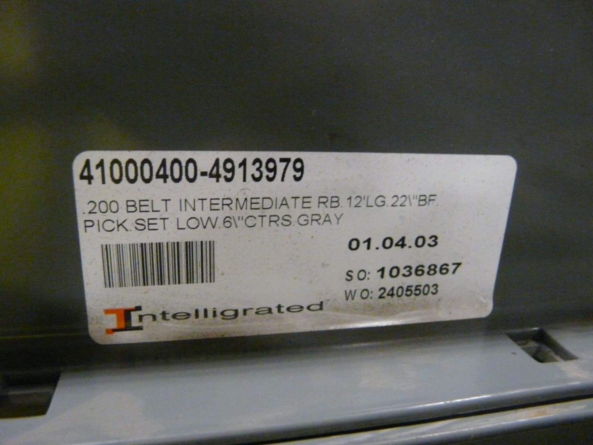 Lot of (30) 200 Belt Intermediate Conveyors - 12'L x 22"W; Tag: 223695 - $30 Lot Loading Fee - Image 3 of 3