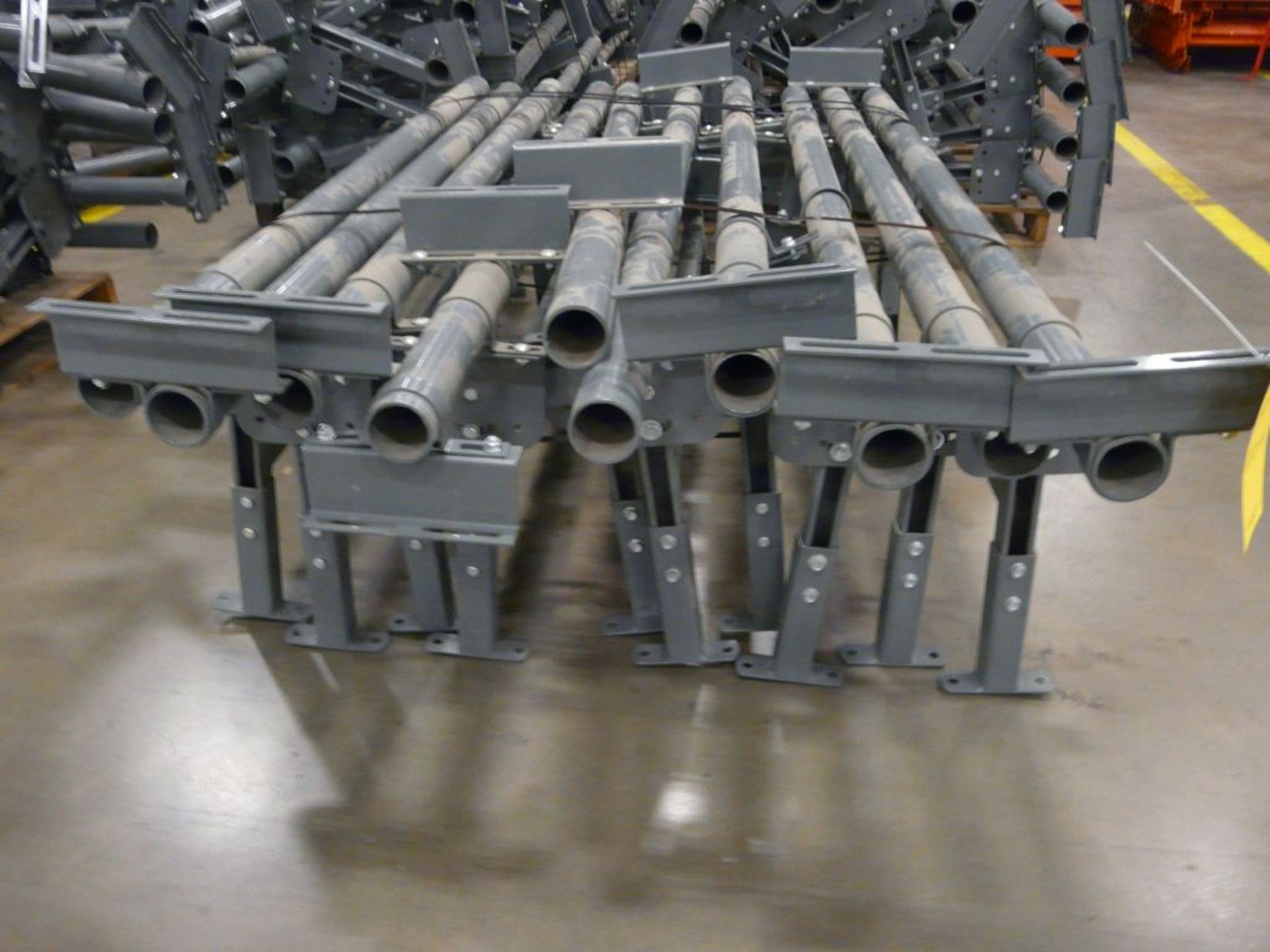 Lot of (10) USA Floor Supports - Brace: 71"L; Stand: 44"L x 19"H; Tag: 223862 - $30 Lot Loading Fee - Image 3 of 4