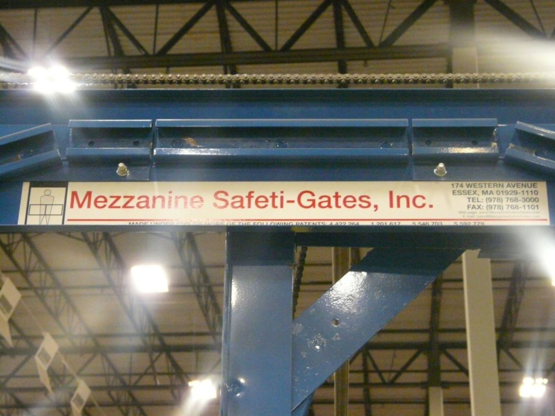 Lot of (2) Mezzanine Safety Gates - 94"L x 109"H x 56"W; Tag: 223891 - $30 Lot Loading Fee - Image 4 of 4