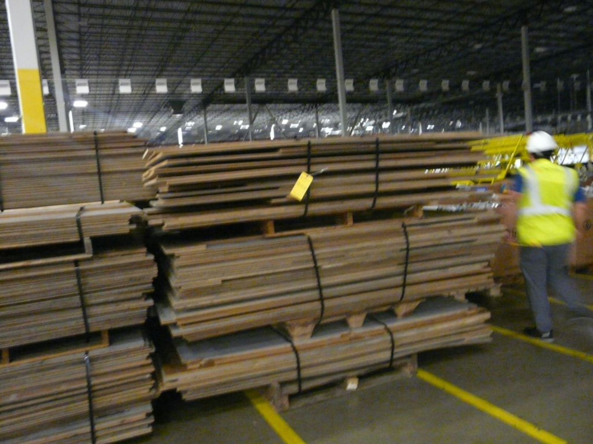 Lot of (1) Bundles of (30) Wood Floor Boards - 101" x 48"W; Tag: 223817 - $30 Lot Loading Fee