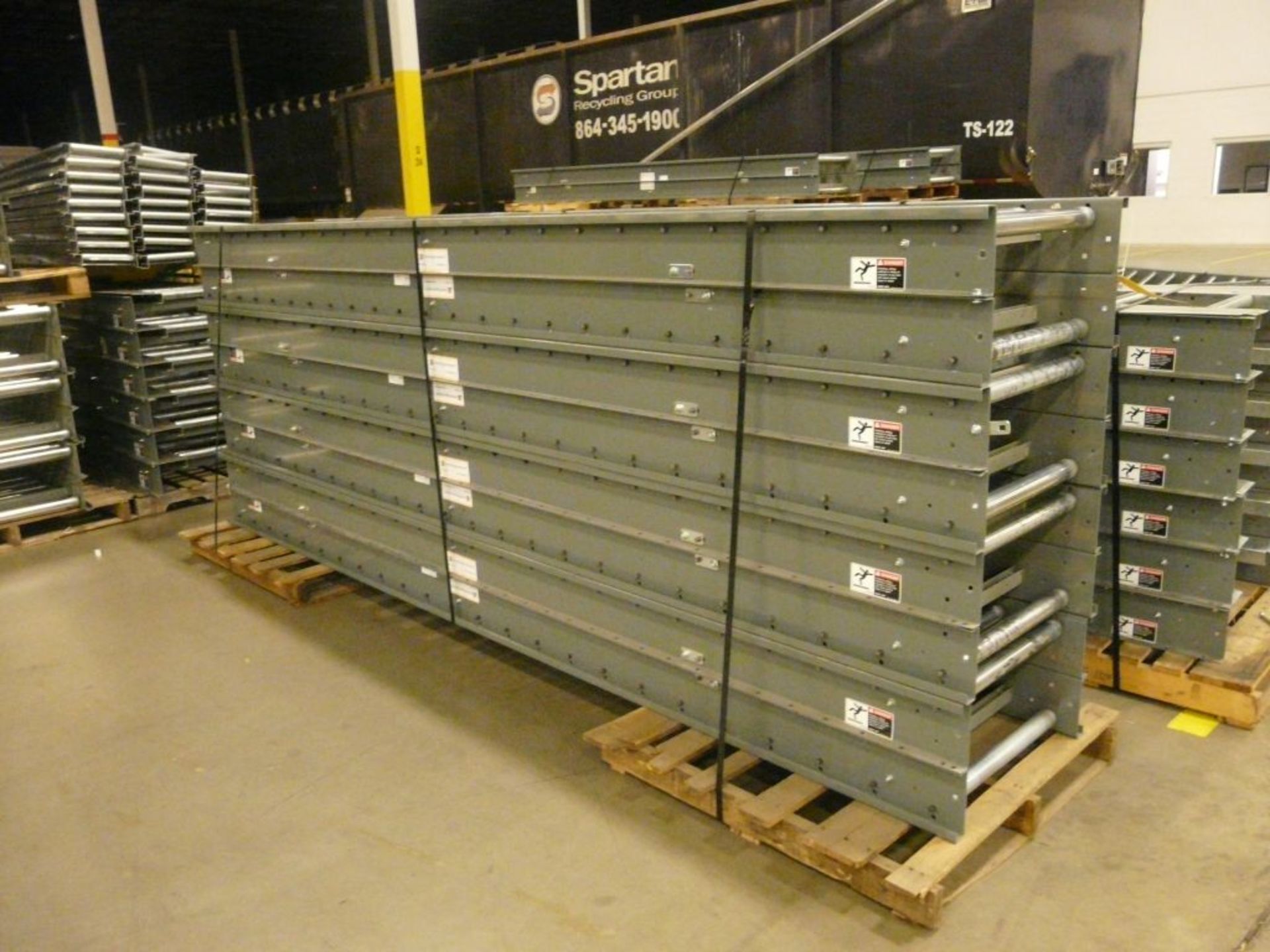 Lot of (8) 200 Belt Intermediate Conveyors - 12'L x 22"W; Tag: 223693 - $30 Lot Loading Fee