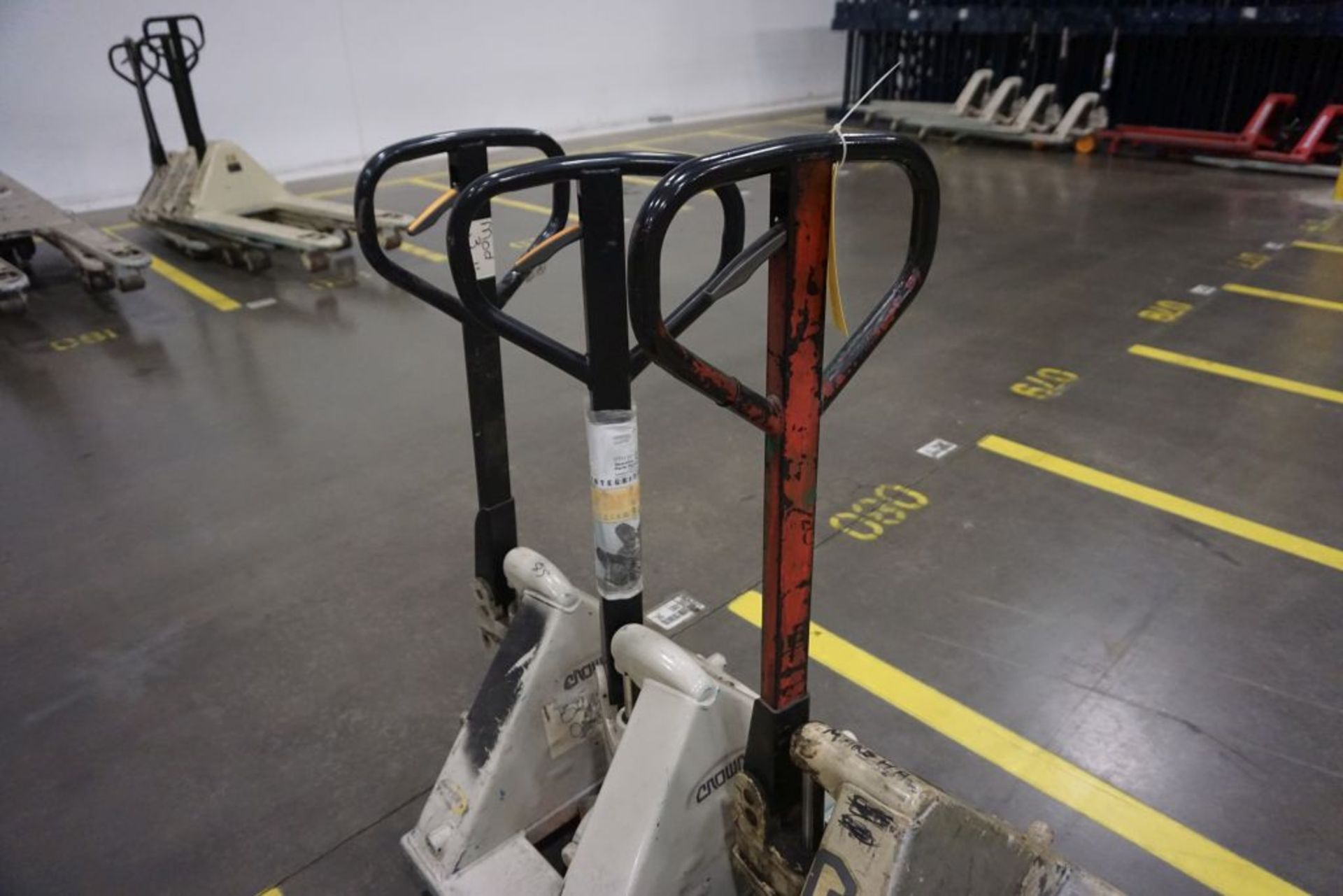 Lot of (3) Crown Pallet Jacks - Model No. PTH50; 5000 lb Capacity; Tag: 218204; Lot Loading Fee: $30 - Image 3 of 4