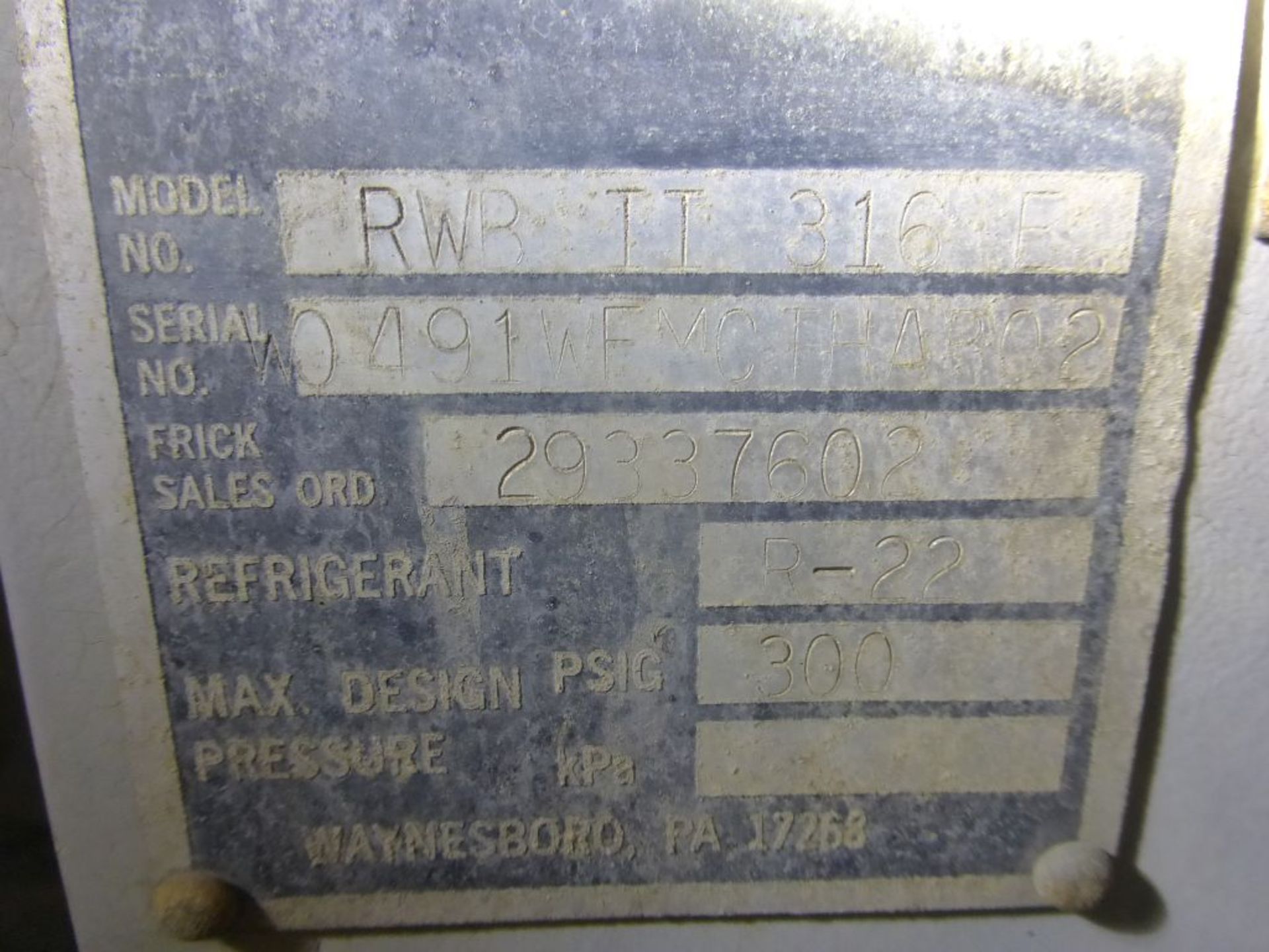 Frick Rotary Screw Compressor| Albany, NY - Model No. RWB 11 316E; 900 HP; 4000V; Hours on New - Image 14 of 15