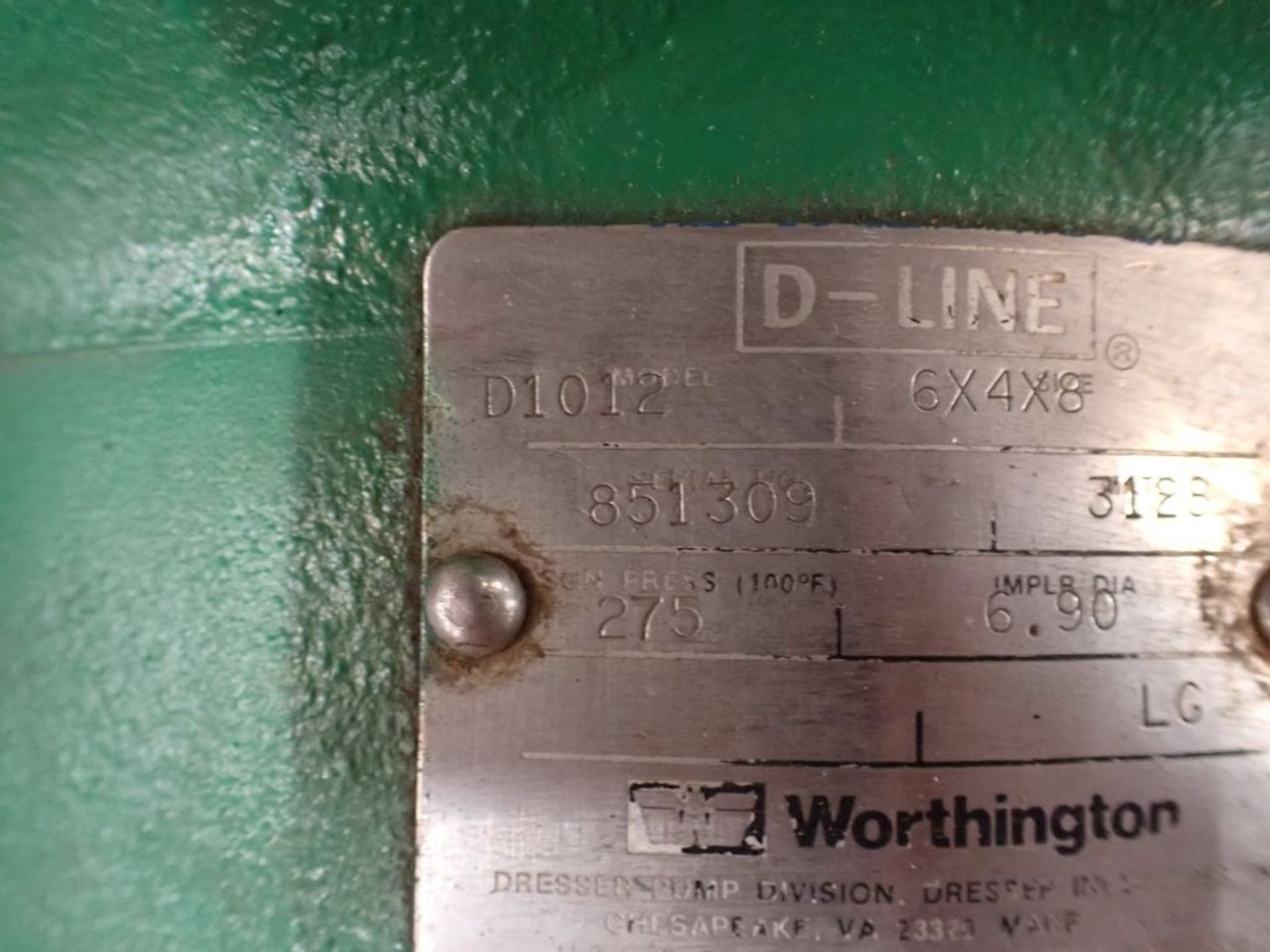 Worthington D-Line - Model No. D1012; Size: 6 x 4 x 8; Tag: 221946 - Image 8 of 10