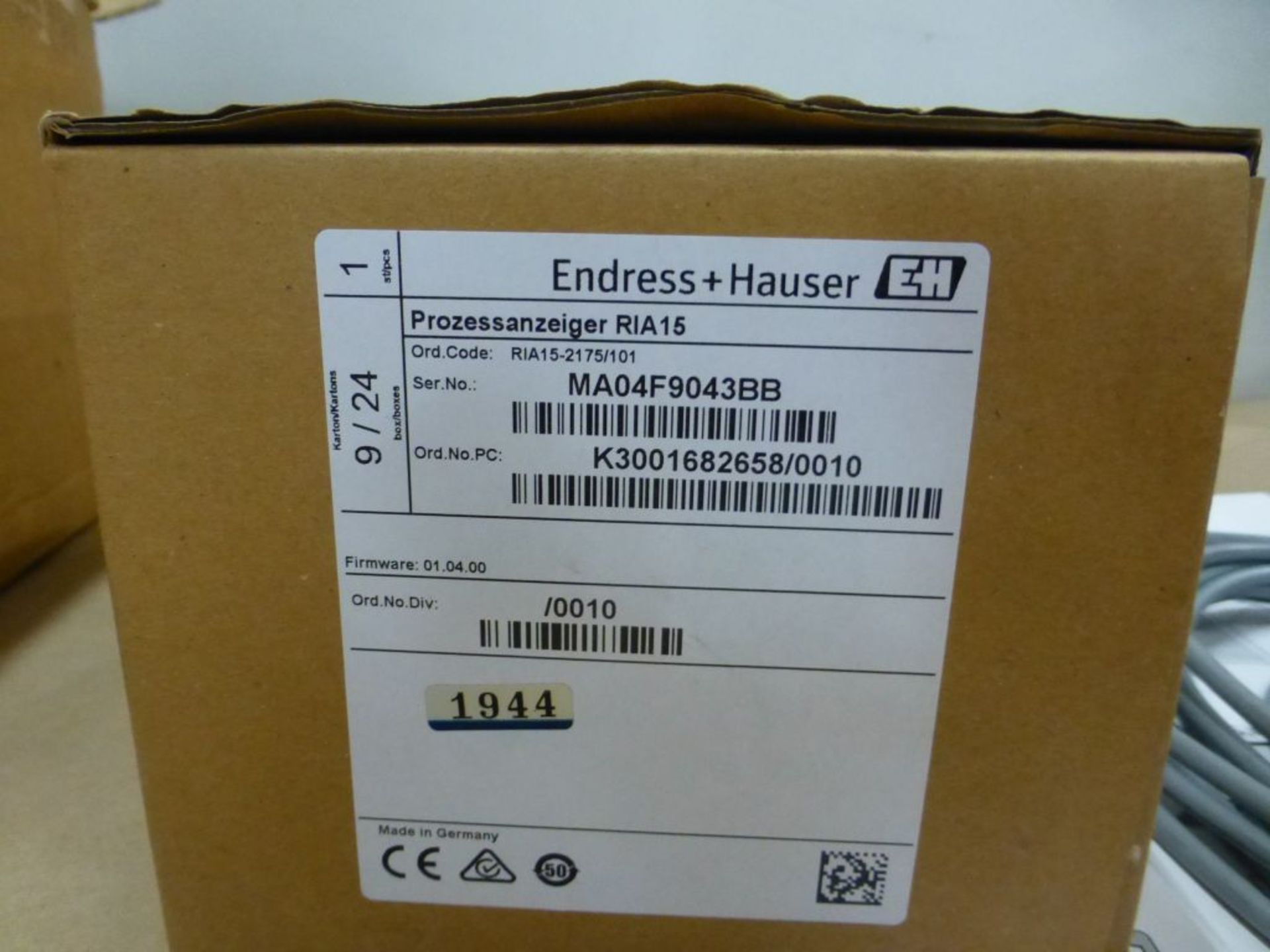 Lot of (2) Endress Hauser Components - (1) Prozessanzeiger Order No. K3001682658/0010; (1) - Image 6 of 8