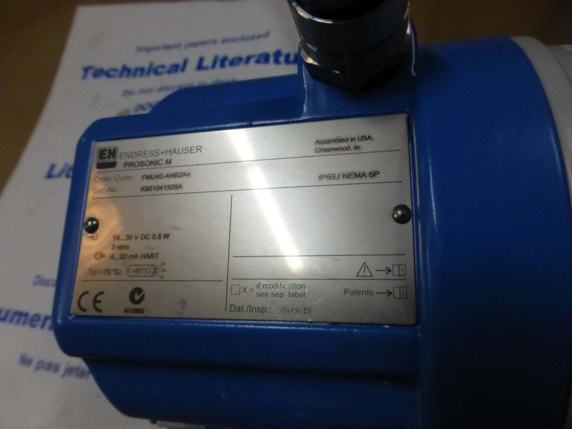Endress Hauser Prosonic M - Order Code: FMU40-ANB2A4; 2-Wire; 36 VDC; .8W; New Surplus; Tag: 221988 - Image 3 of 4