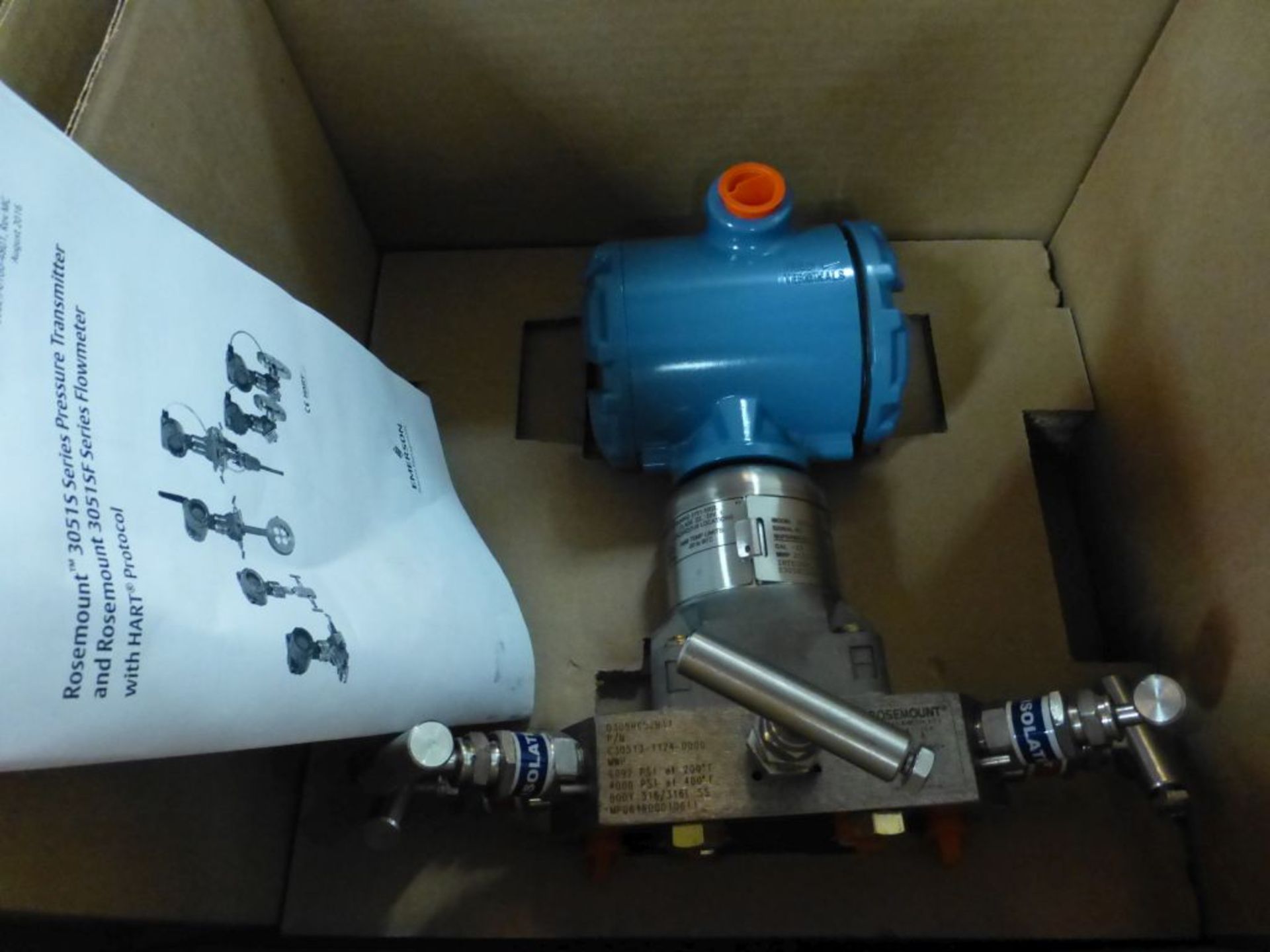 Emerson Rosemount Pressure Transmitter - Part No. C305RC52B11; Model No. 3051S1CD1A2A11A1AE5Q4;