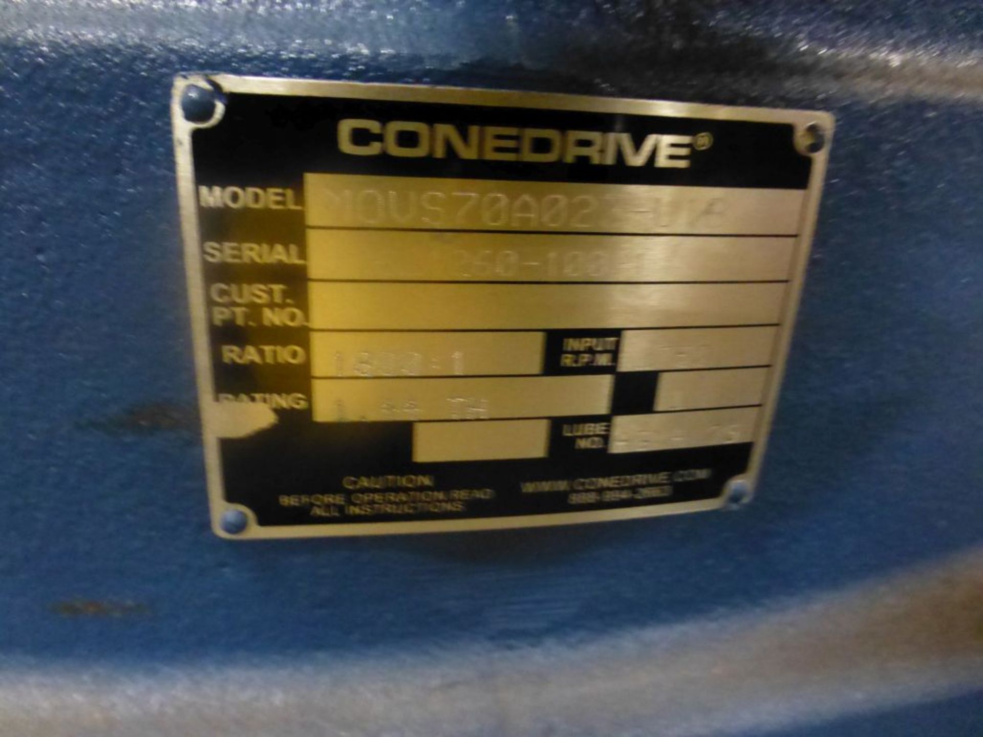 Conedrive - Model No. MOVS70A023-V16; 1750 RPM; New Surplus; Tag: 221496 - Image 6 of 7