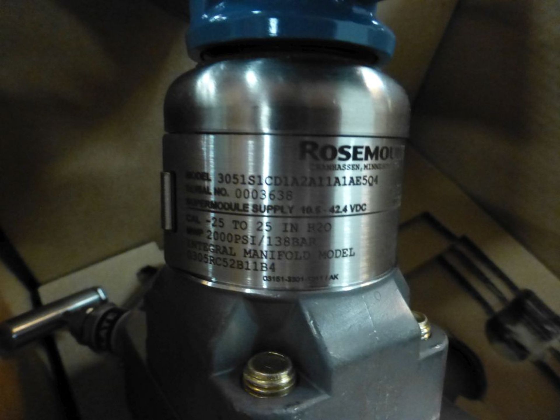 Emerson Rosemount Pressure Transmitter - Part No. C305RC52B11; Model No. 3051S1CD1A2A11A1AE5Q4; - Image 6 of 8