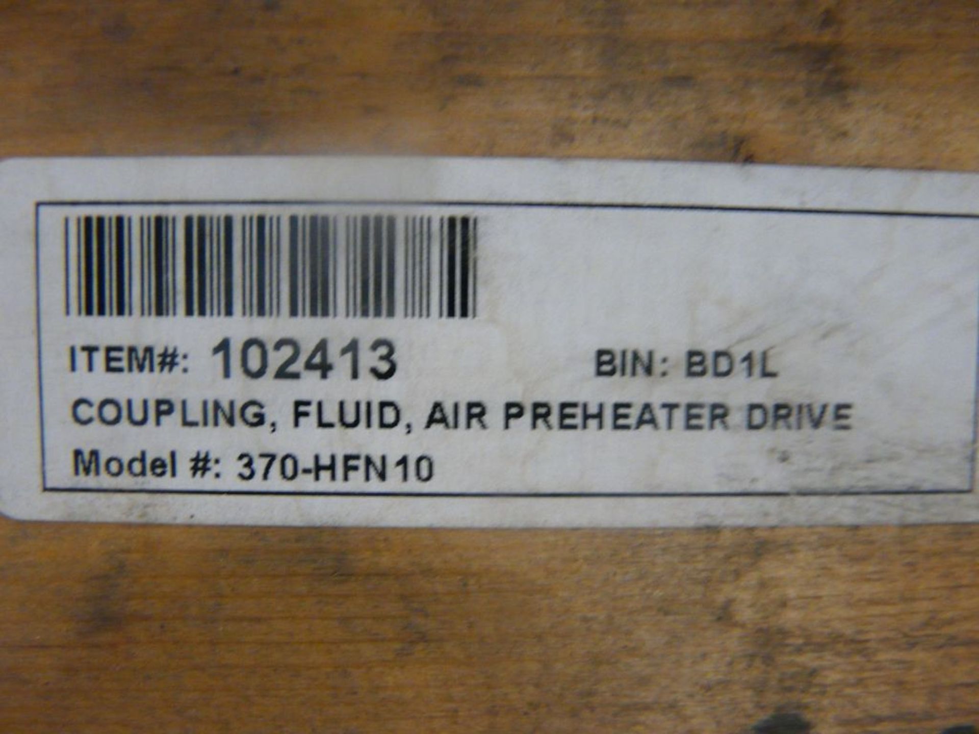 Air Preheater Fluid Drive Coupling - Model No. 370HFN10; New Surplus; Tag: 225031 - Image 4 of 4