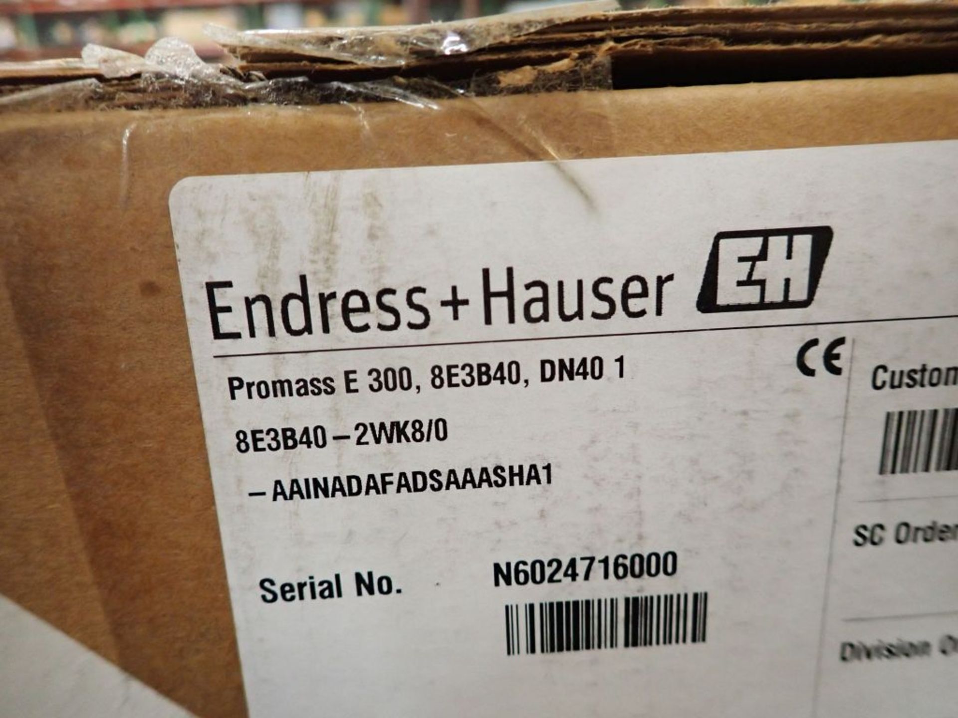 Endress Hauser Promass E300 - Part No. AAINADAFADSAAASHAI; New Surplus; Tag: 222542 - Image 5 of 9