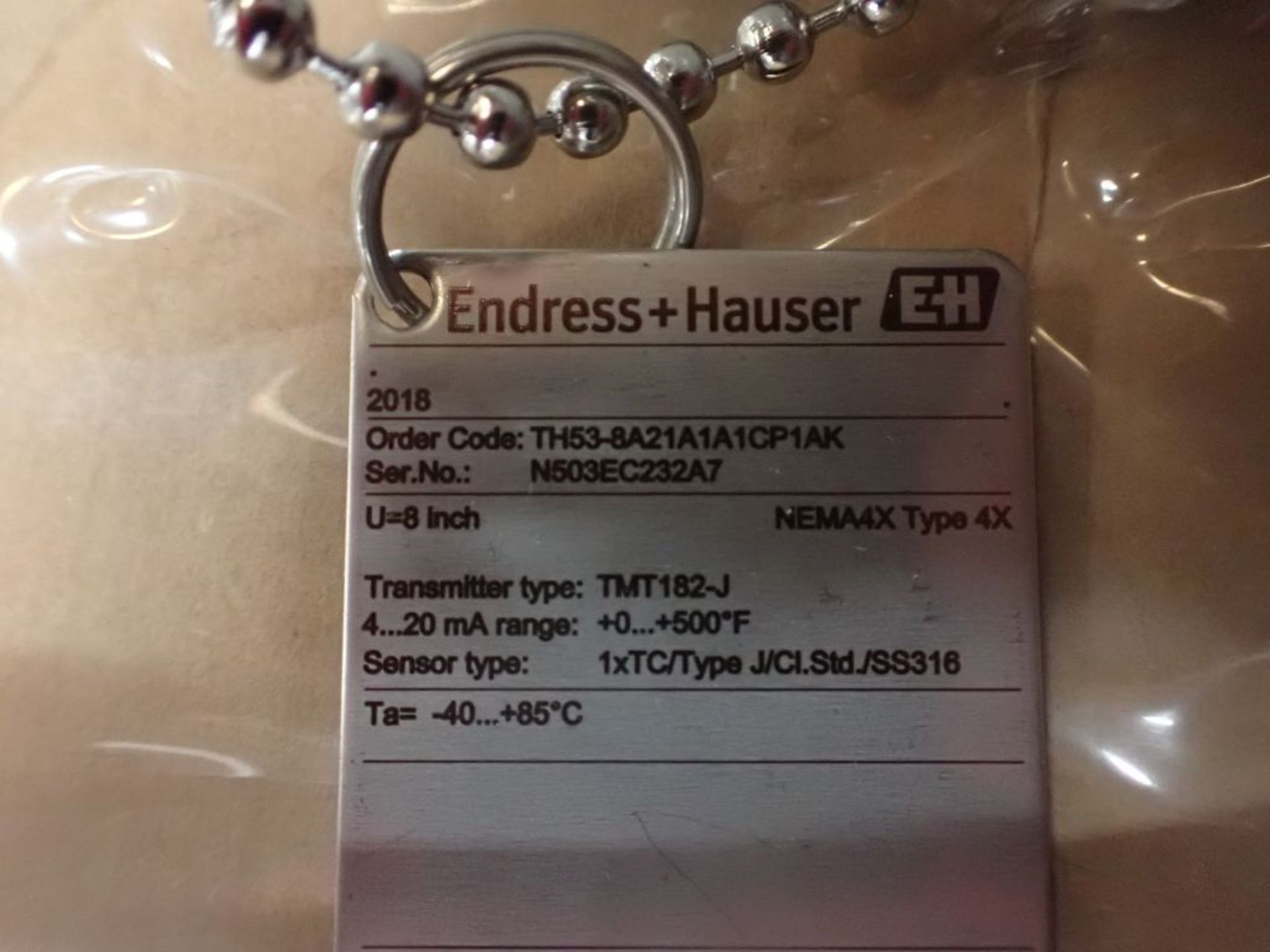 Lot of (9) Assorted Endress Hauser Sensors - Part No's. Include:; 4X; FTM31-AACA/A 0400; TMT182J; - Image 7 of 15