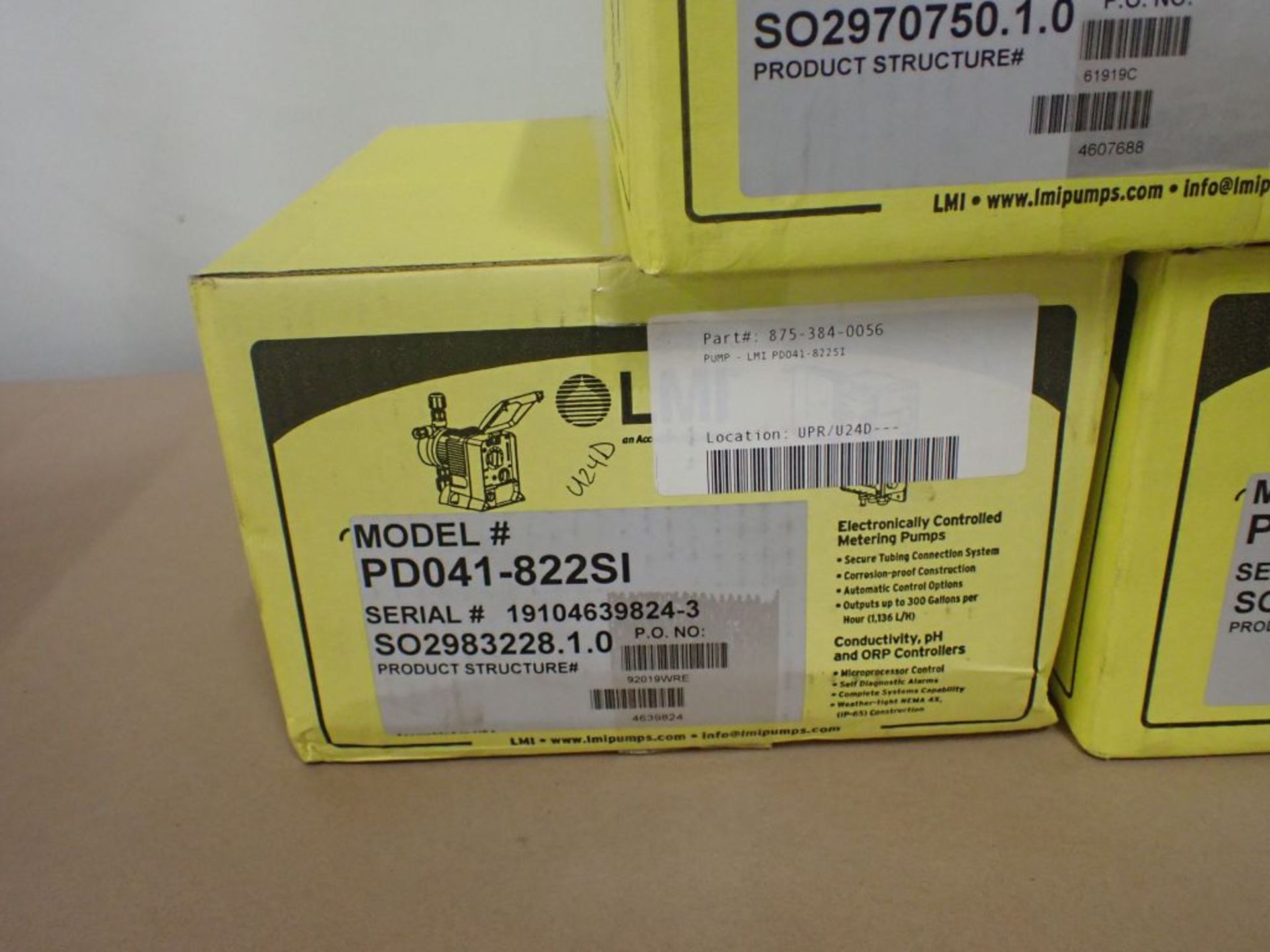 Lot of (3) LMI Chemical Feed Pumps - (2) Part No. P141-352SI; (1) Part No. PD041-822SI; New Surplus; - Image 4 of 7