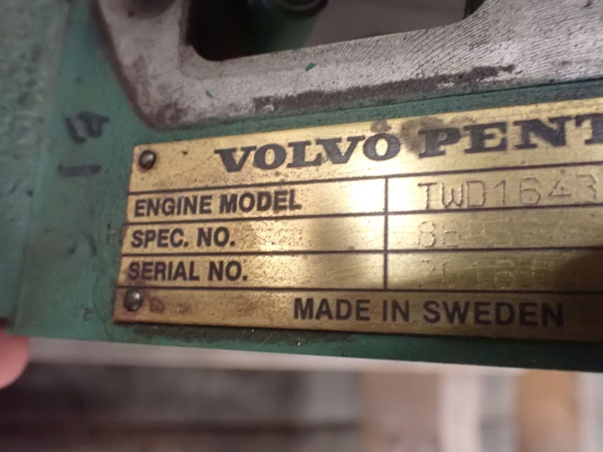 Volvo Penta Generating Set Diesel Engine | With Radiator; Model No. TWD1643GE; Serial No. D16- - Image 13 of 14