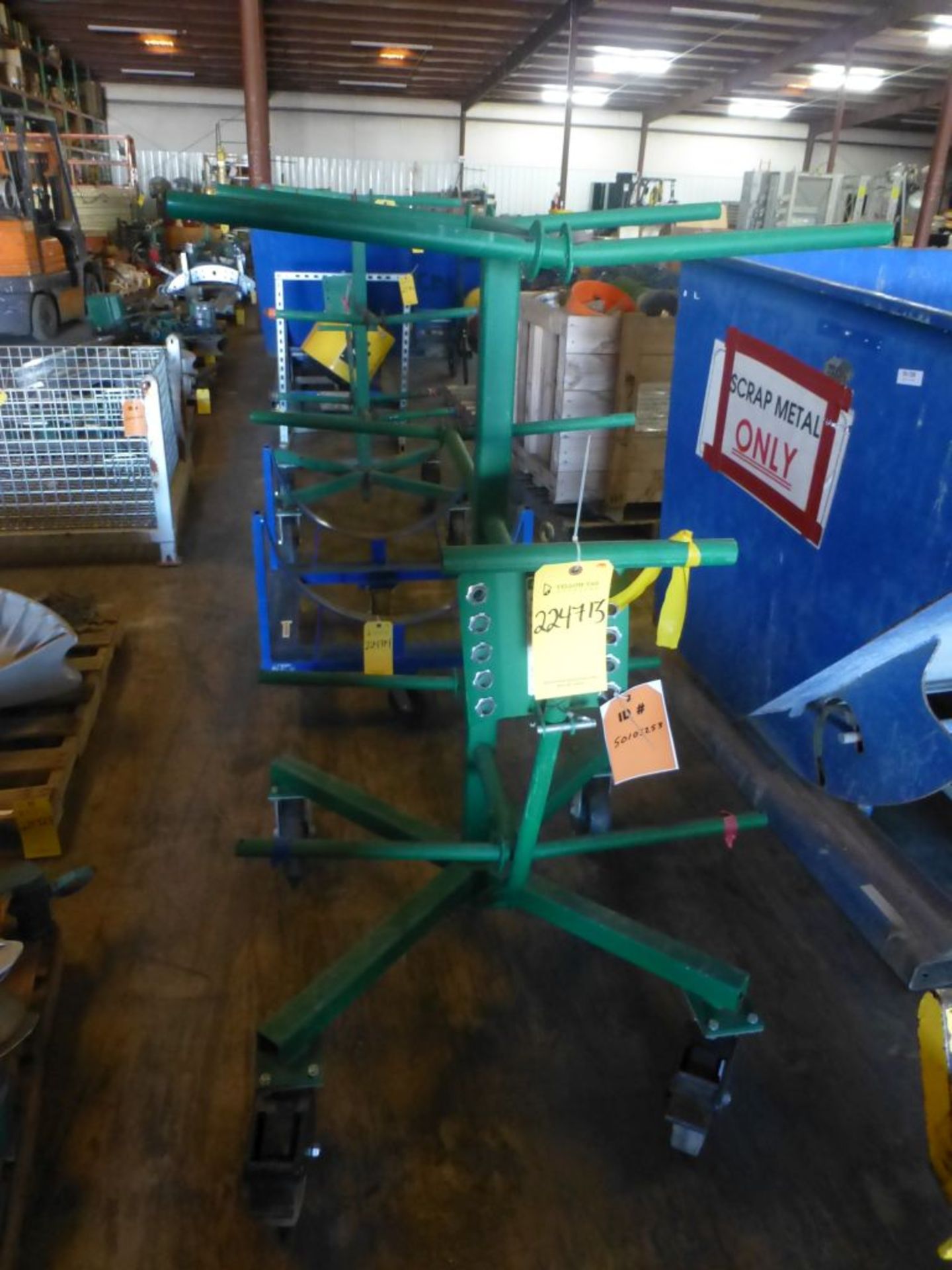 Greenlee Wire Dispenser Cart|Part No. 910; 1250 lb Total Weight; Holds (10) 18" Diameter Spools; - Image 2 of 6