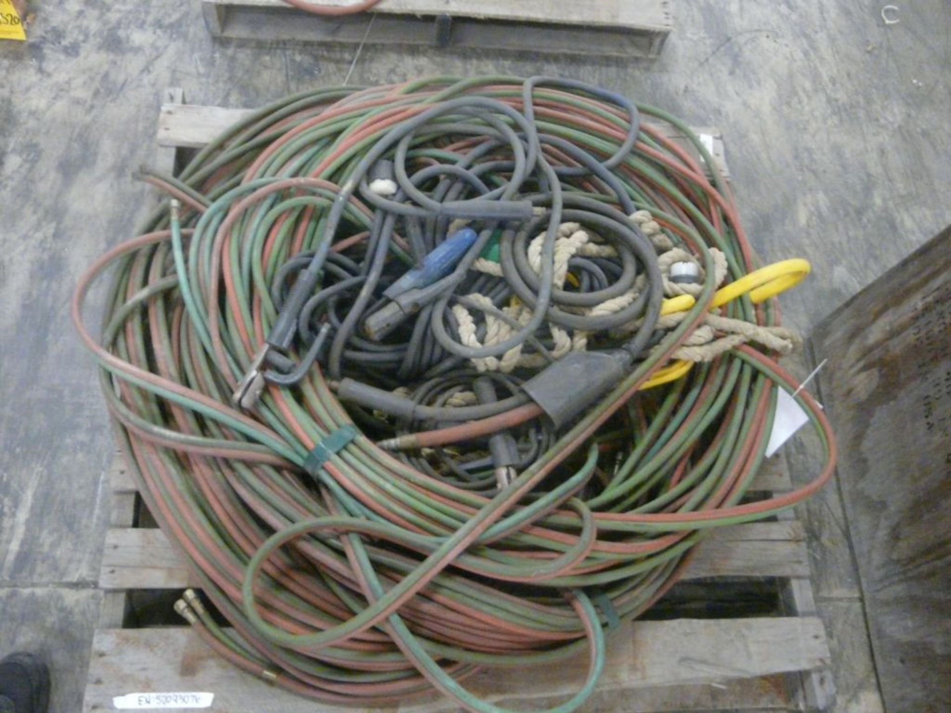 Lot of Assorted Leads, Power Cables, and Rope|144 lbs Including Pallet; Tag: 225338