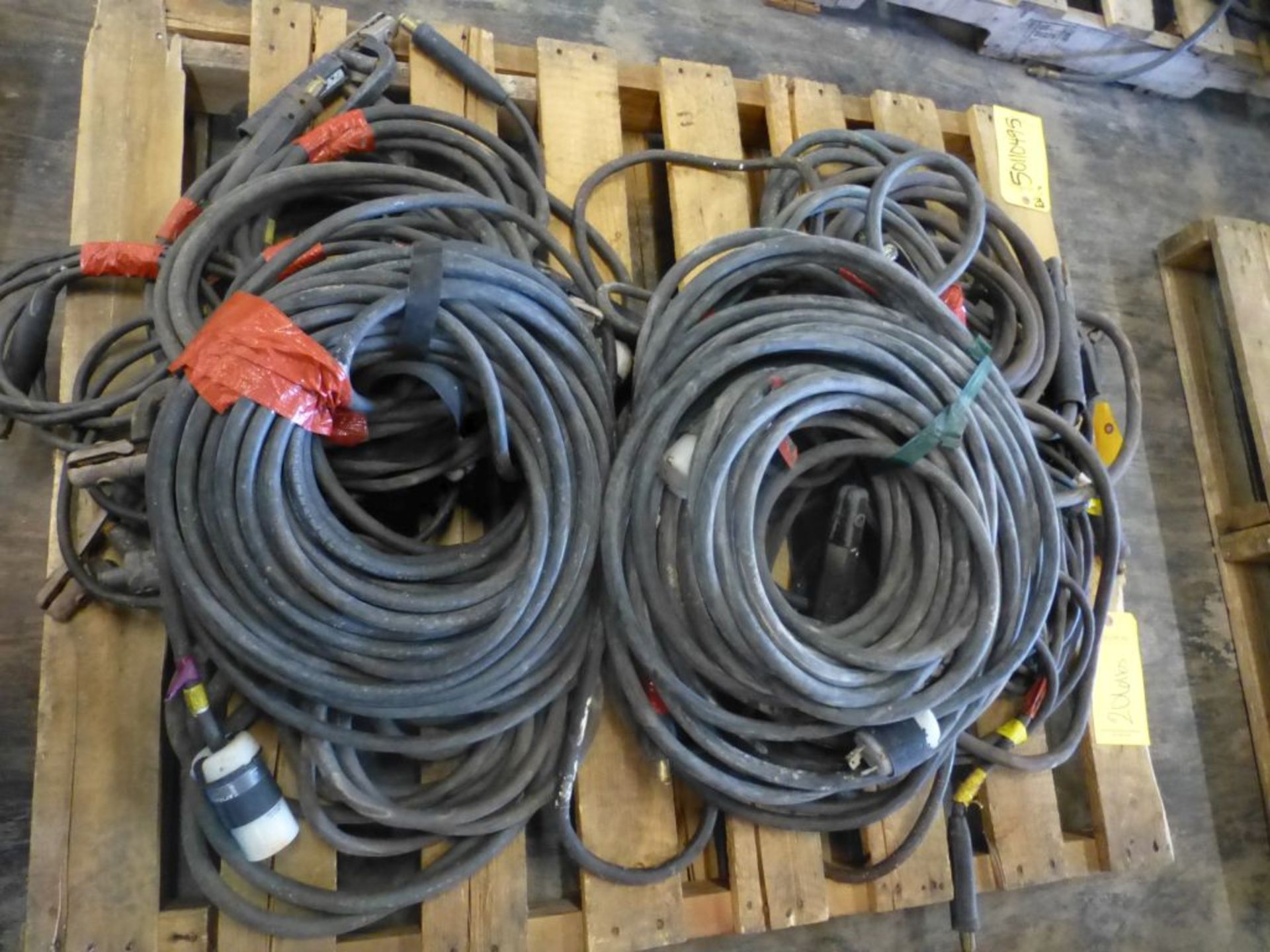 Lot of Assorted Welding Leads w/Connectors|206 lbs Including Pallet; Tag: 225372 - Image 4 of 7