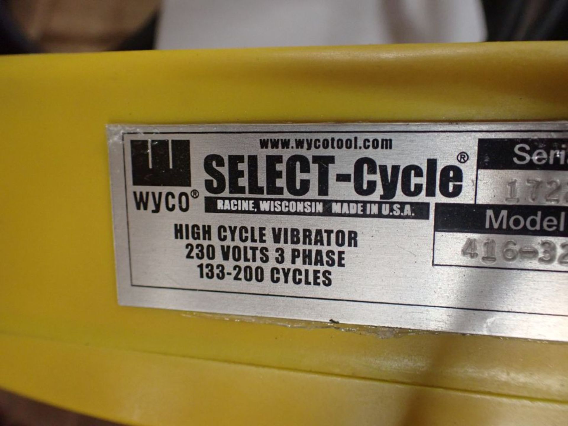 Wyco High Cycle Vibrator|Part No. 46-321; 230V; Tag: 225796 - Image 7 of 8