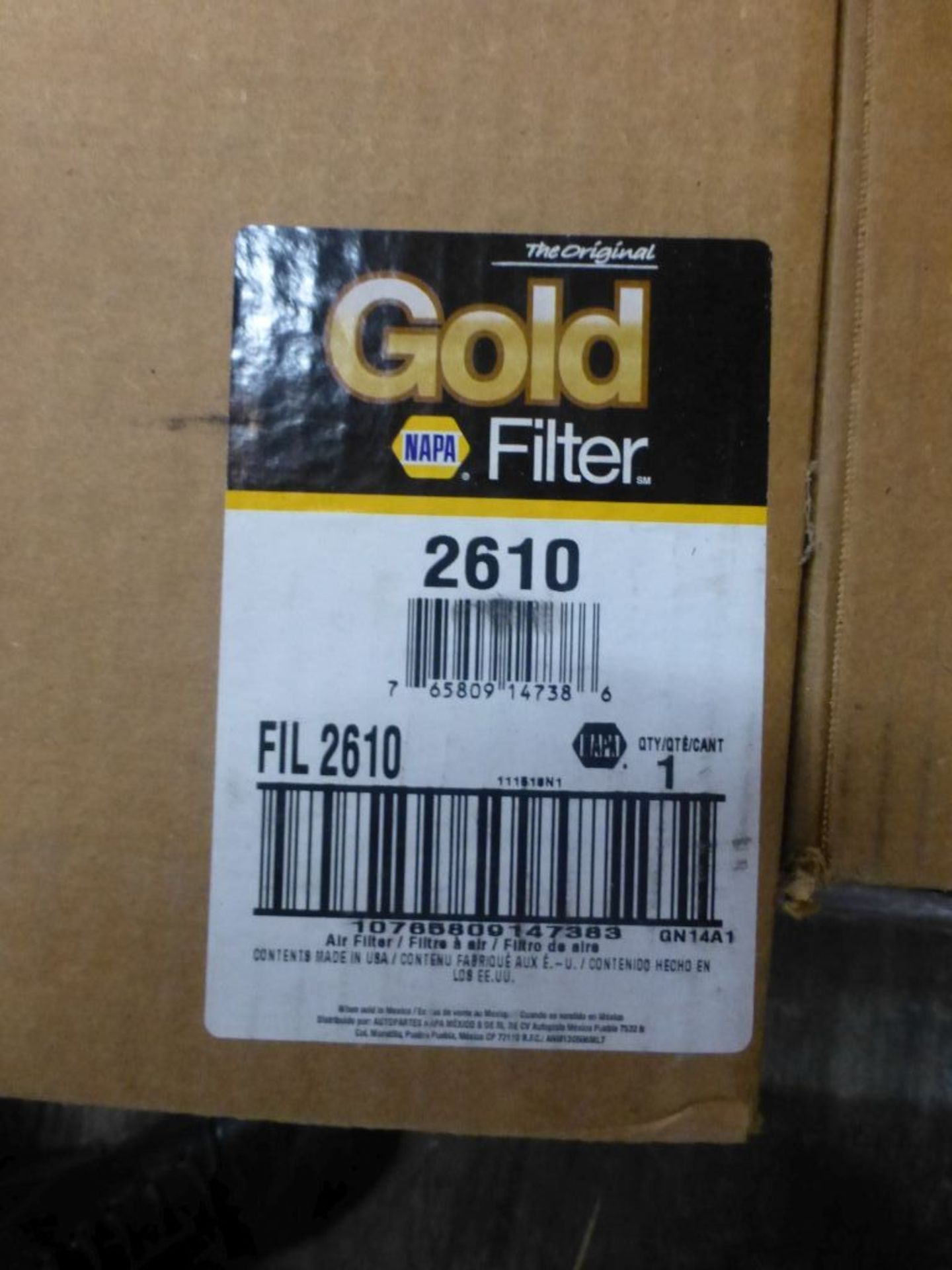 Lot of (4) NAPA Gold Air Filters|Part No. 2610; Tag: 224779 - Image 5 of 5
