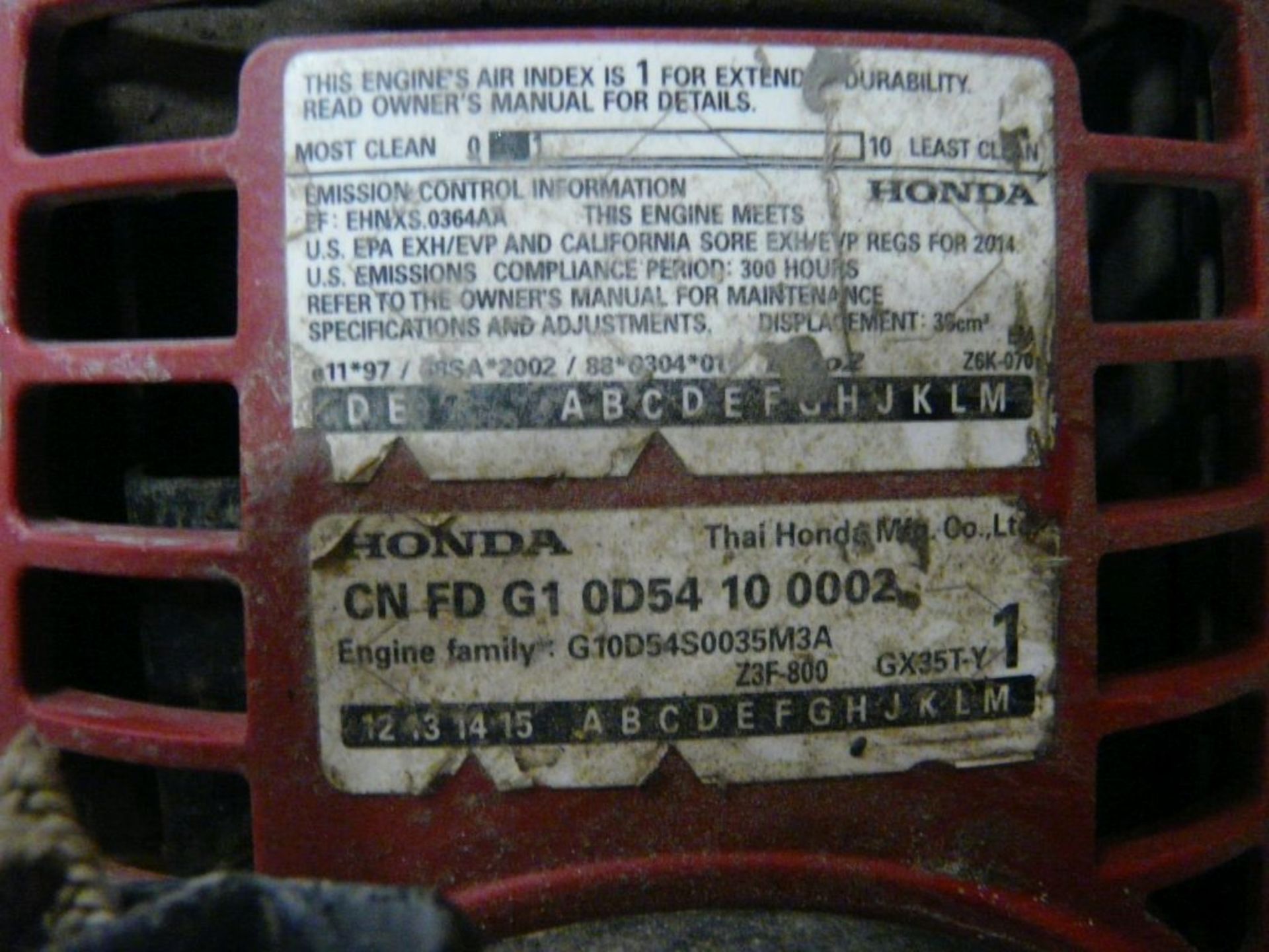 Lot of (3) Honda Concrete Vibrators|Model No. CNFDG10D54100002; Tag: 225715 - Image 4 of 6