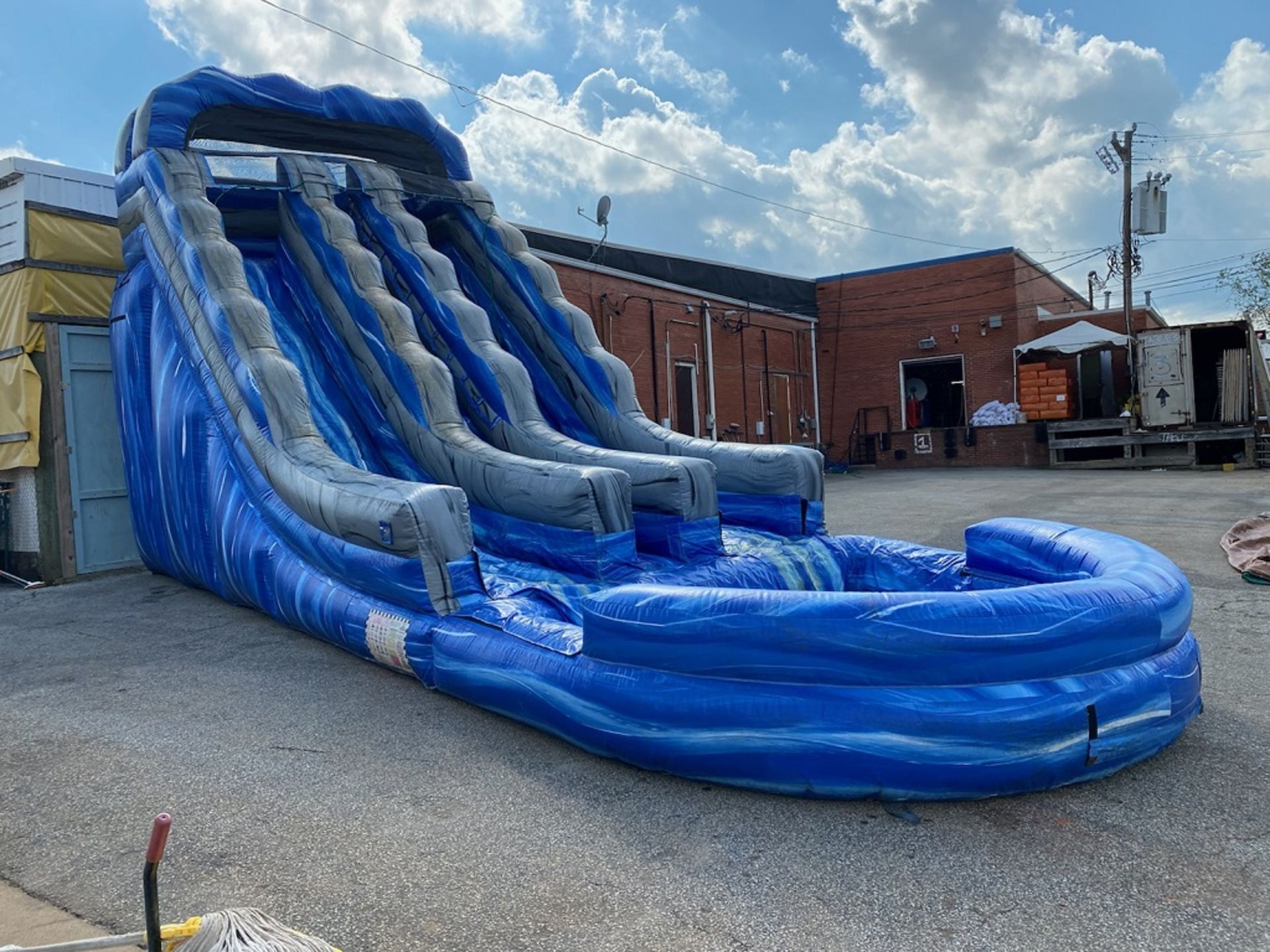 Inflatable Water Slide|Includes:; Bair Kodiak Blower Model No. KP-1.5, 115V, 3460 RPM; (1)