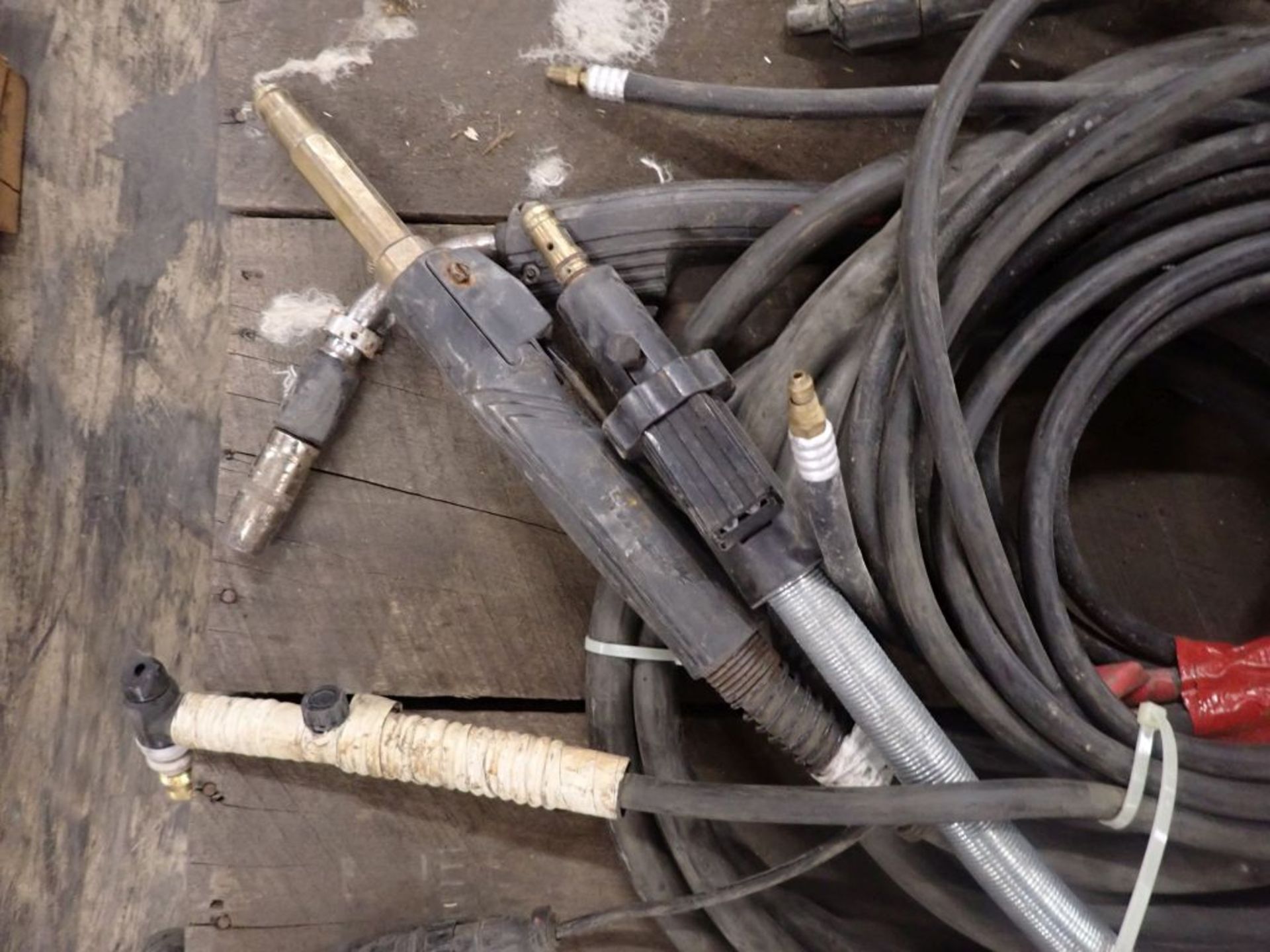 Lot of Assorted Welding Leads w/Connectors|70 lbs Including Pallet; Tag: 225315 - Image 4 of 5