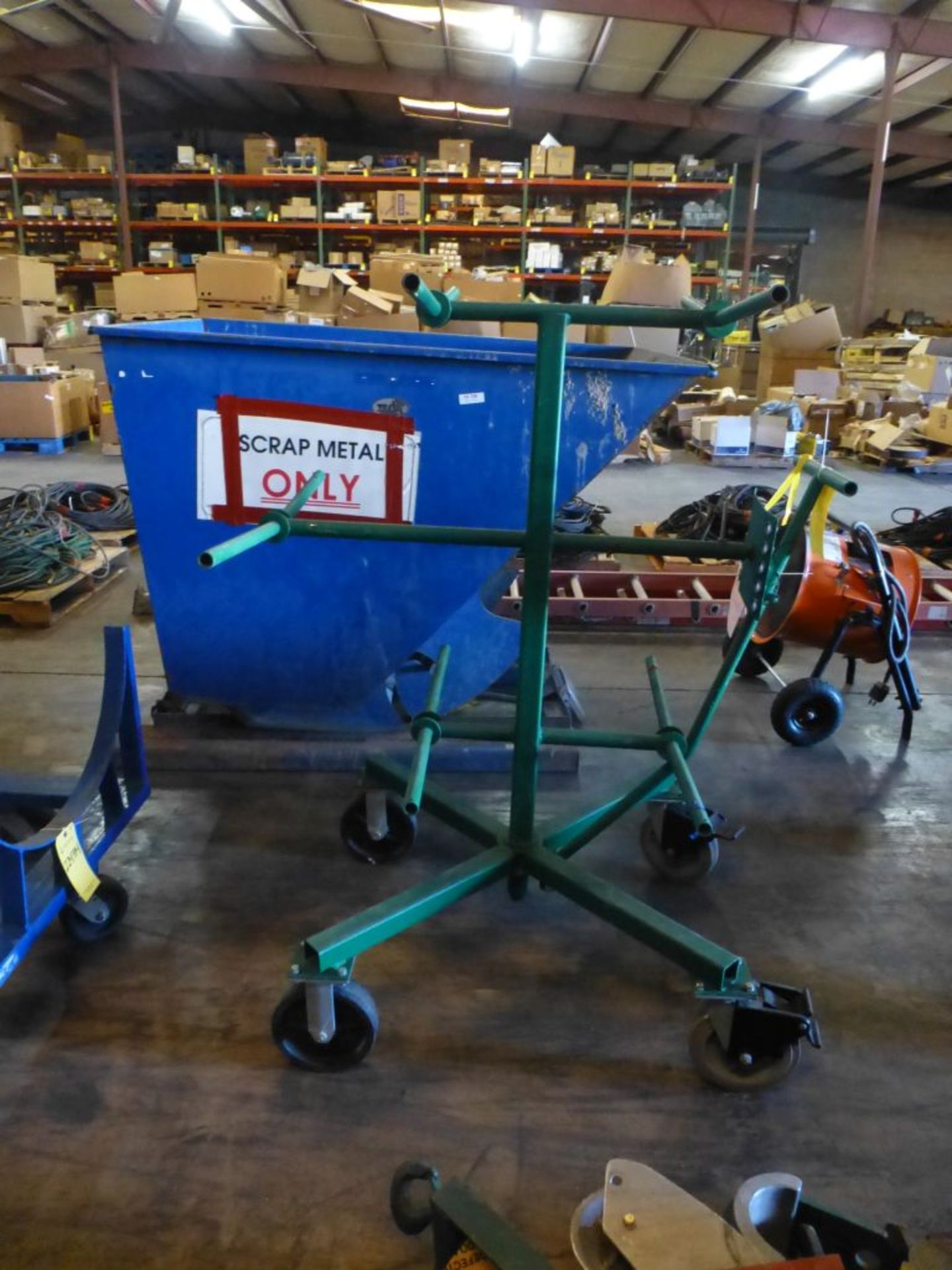 Greenlee Wire Dispenser Cart|Part No. 910; 1250 lb Total Weight; Holds (10) 18" Diameter Spools; - Image 3 of 6