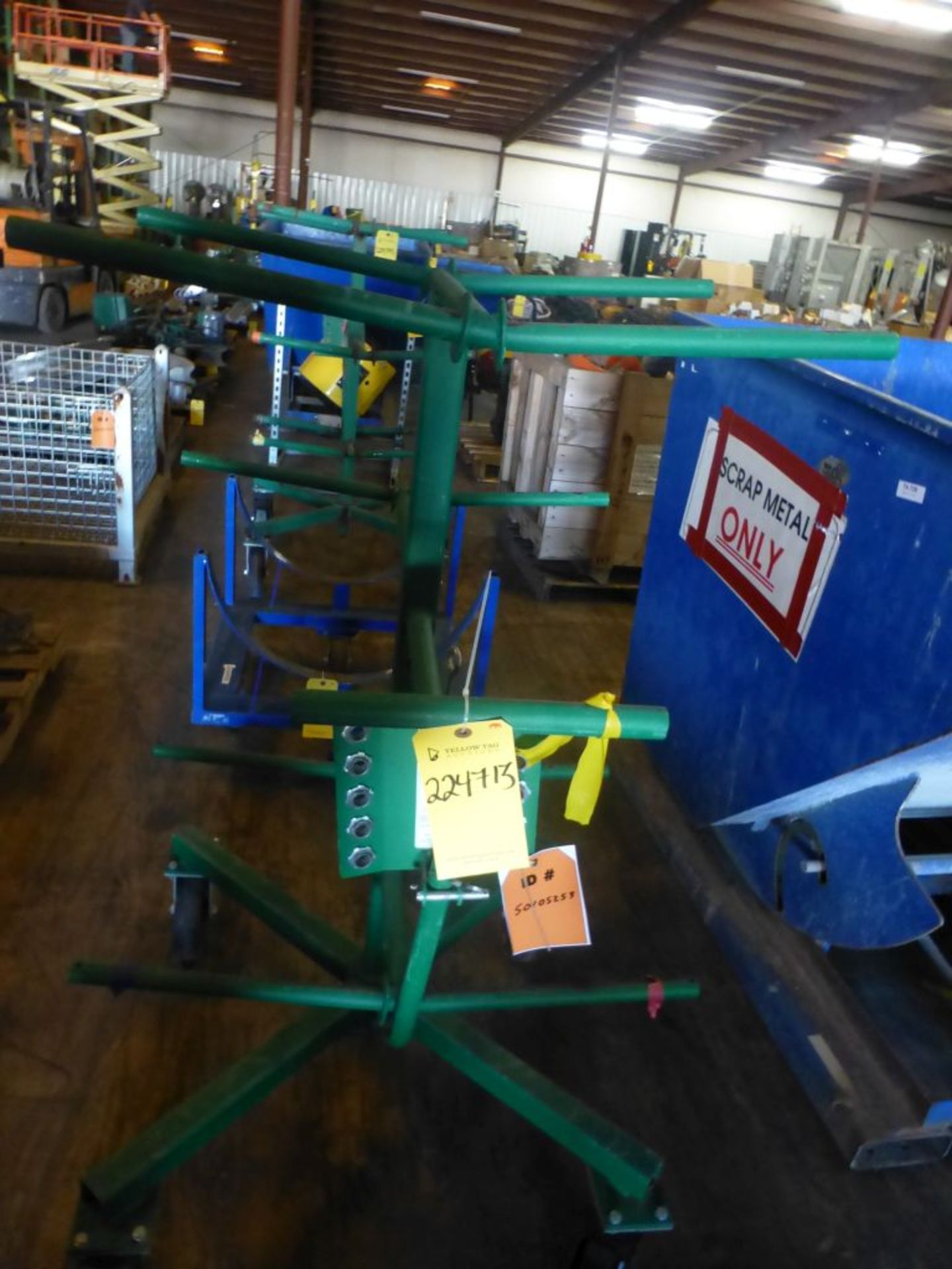 Greenlee Wire Dispenser Cart|Part No. 910; 1250 lb Total Weight; Holds (10) 18" Diameter Spools; - Image 6 of 6