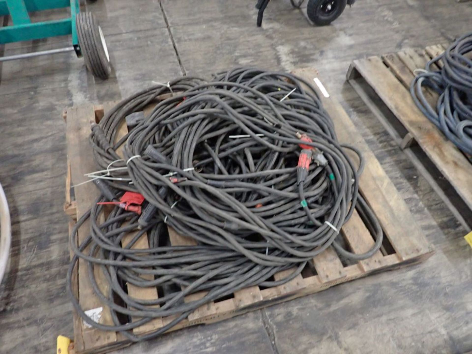 Lot of Assorted Welding Leads w/Connectors|270 lbs Including Pallet; Tag: 225282 - Image 2 of 13