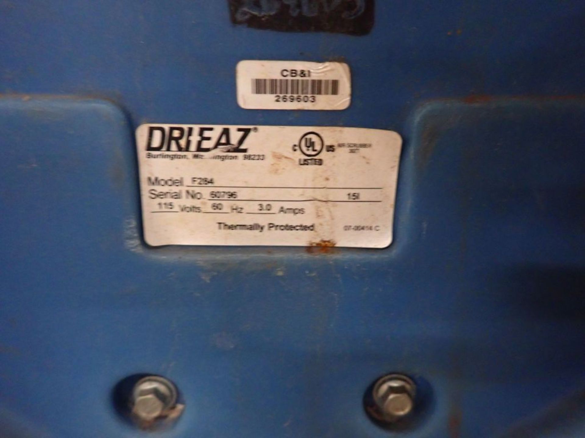 Drieaz Defend Air Air Scrubber 500|Part No. F284; 115V; Tag: 225243 - Image 7 of 7