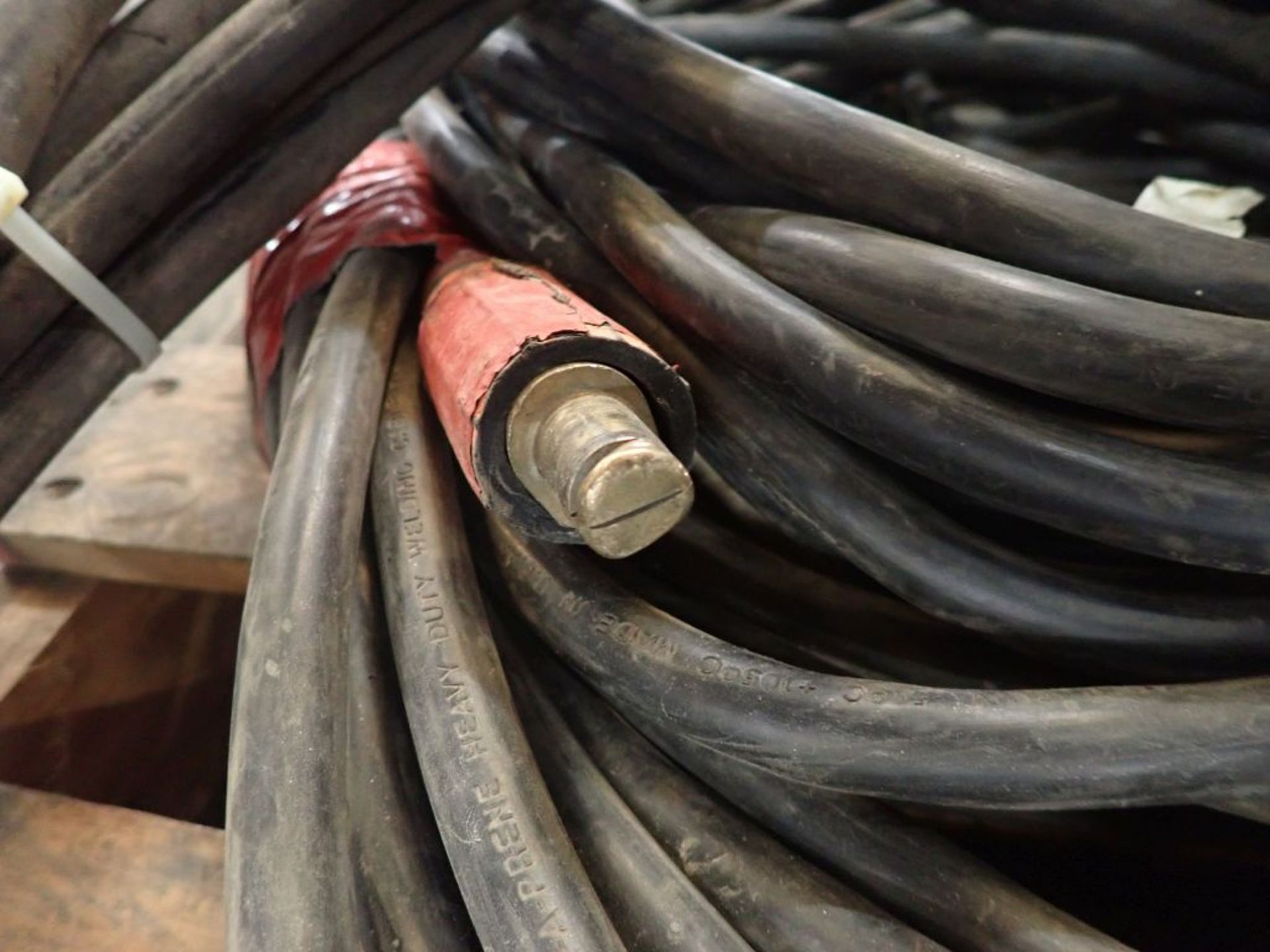 Lot of Assorted Welding Leads w/Connectors|270 lbs Including Pallet; Tag: 225282 - Image 9 of 13