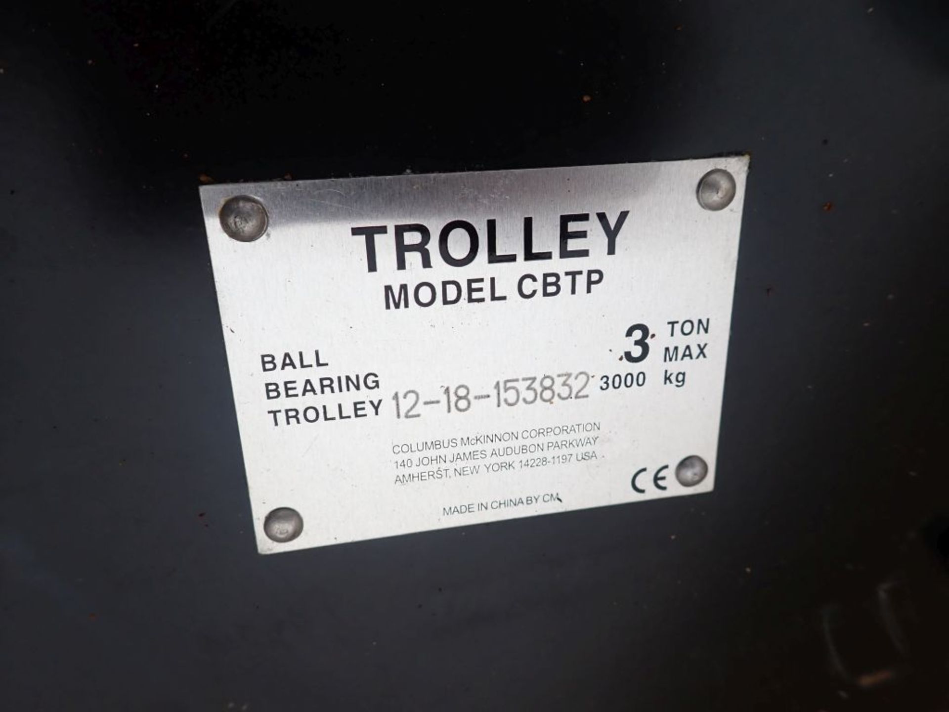 Engineered Lifting Technologies w/Trolley|Model No. Custom Skip Pan; Tag: 225537 - Image 9 of 11